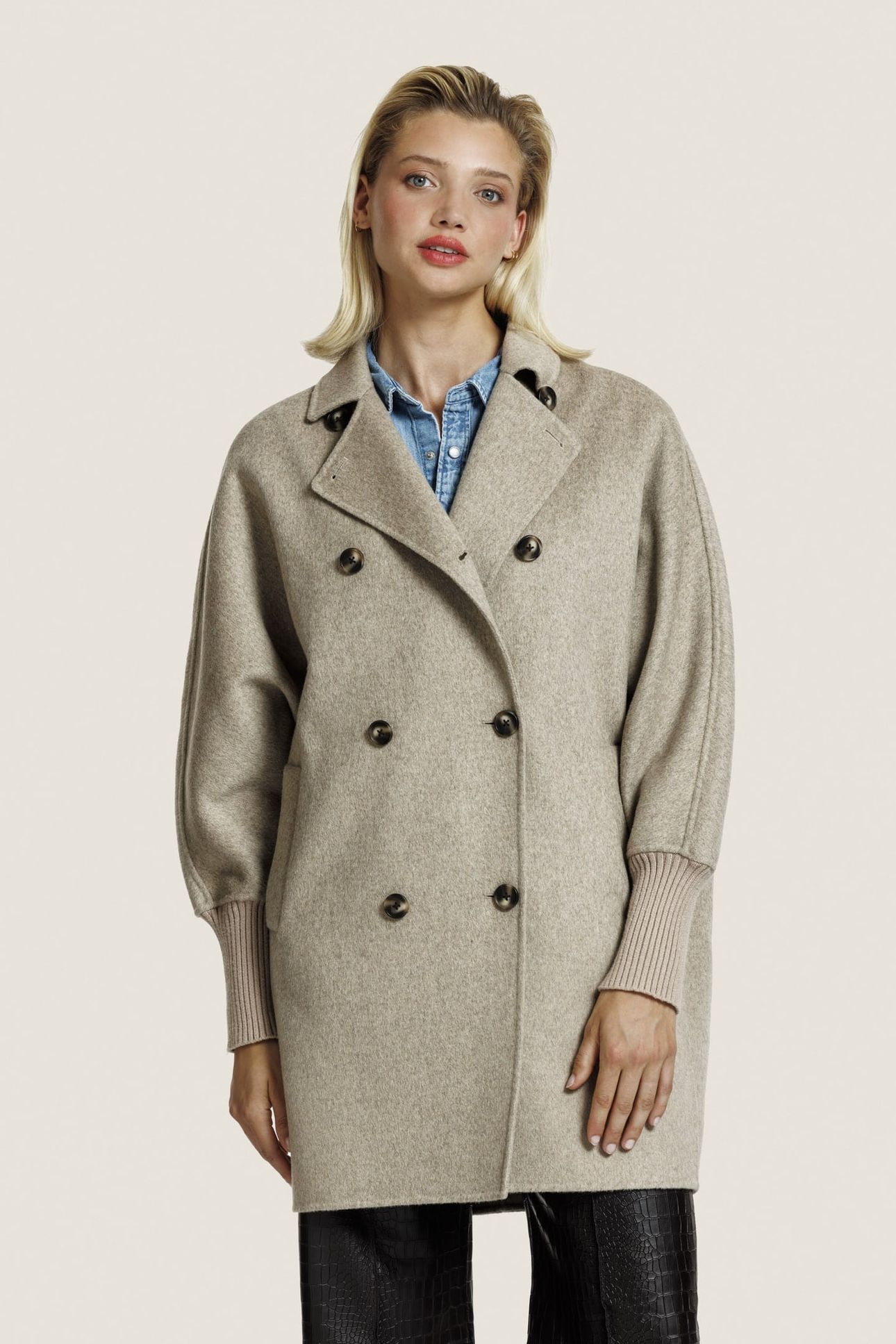 VALERY WOOL JACKET D. BEIGE MELANGE 1