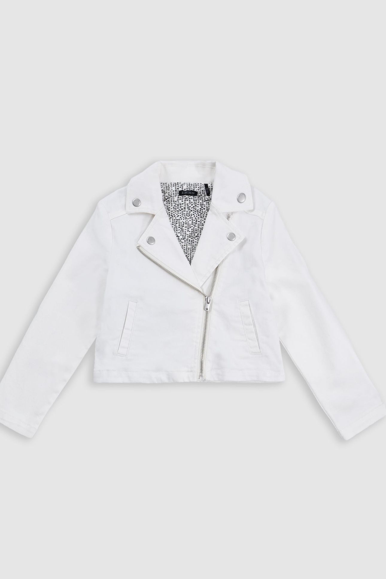 ECRU DENIM BIKER JACKET 1