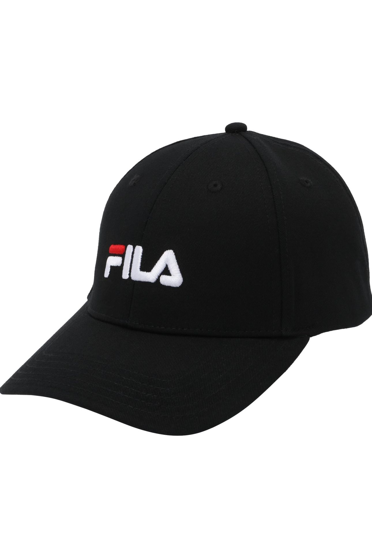 UNISEX BRASOV 6 PANEL CAP WITH LINEAR LOGO BLACK 1