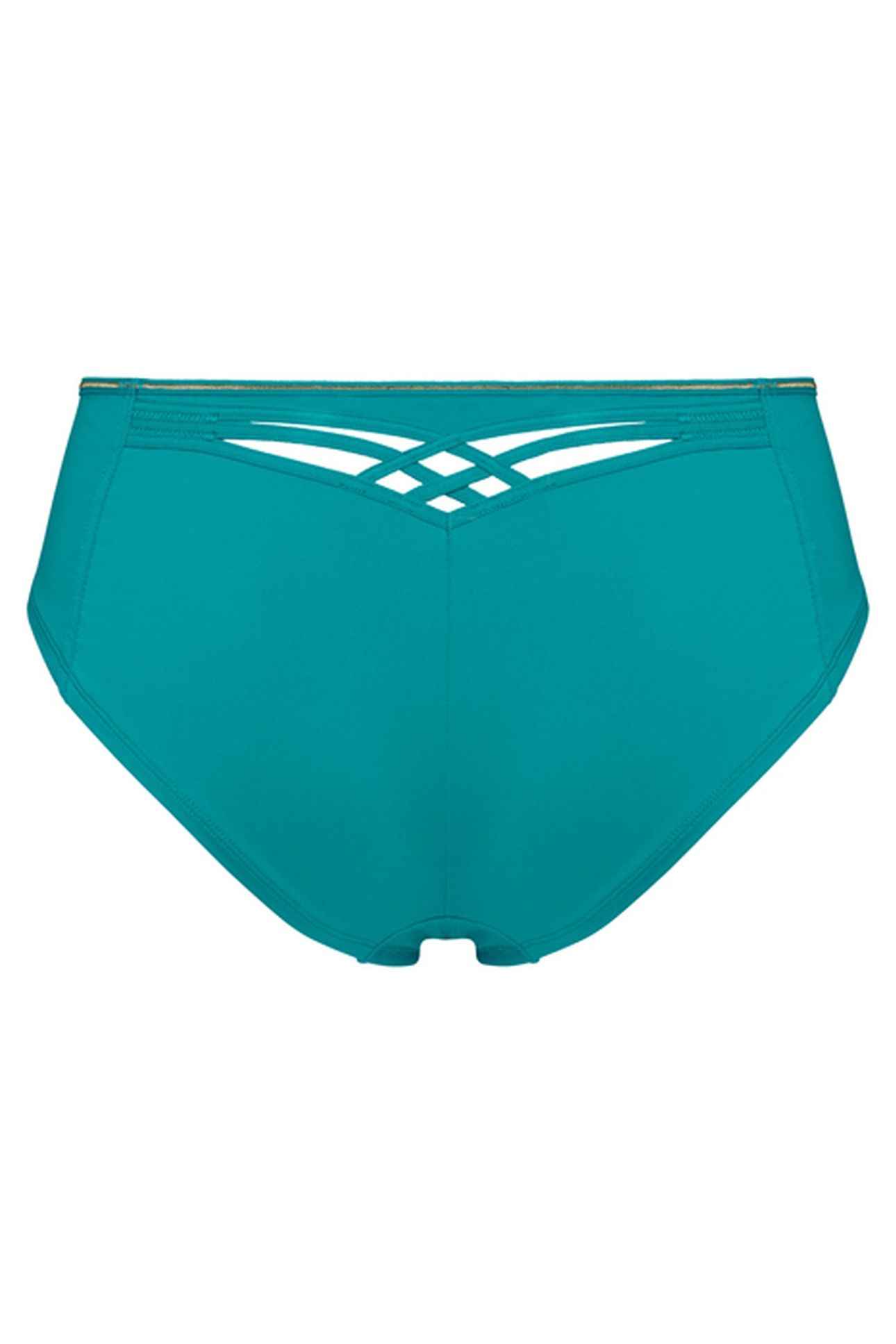 DAME DE PARIS LAKE BLUE AND GOLD BRAZILIAN BRIEFS 4