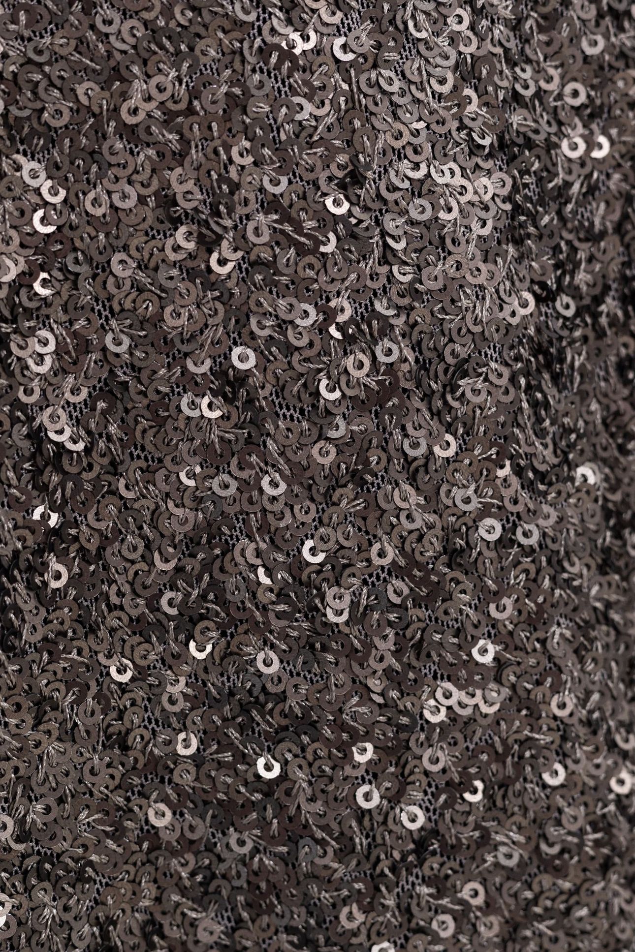 SHORT GREY SKIRT WITH METALLIC SEQUINS 7