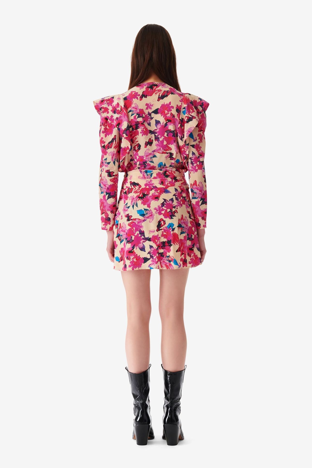 MASCA DRESS MULTICO ECRU 2
