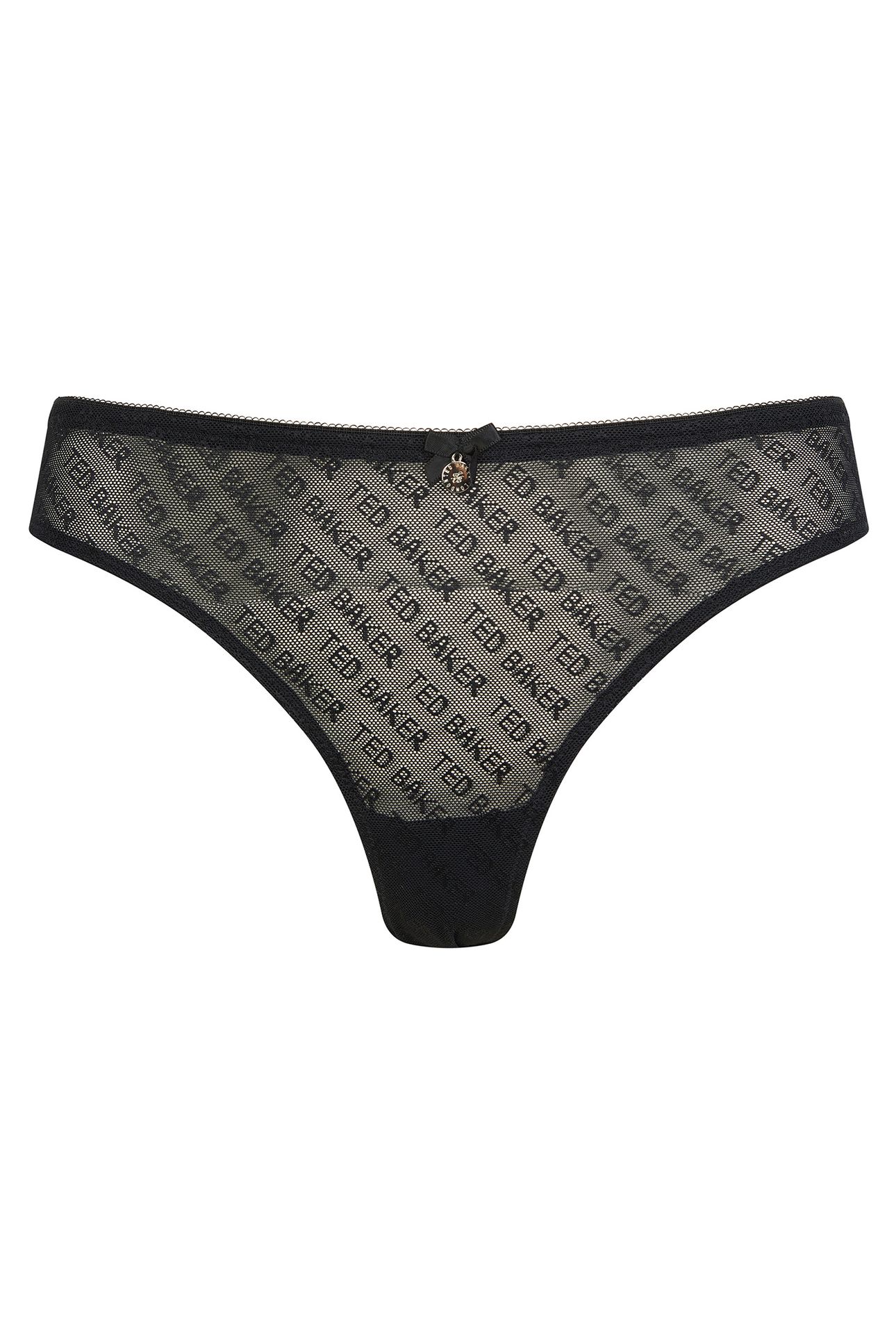 NELLY 3 PK LACE & MESH PRINT BRIEF JET BLACK/ICY PINK/ WHISP 2