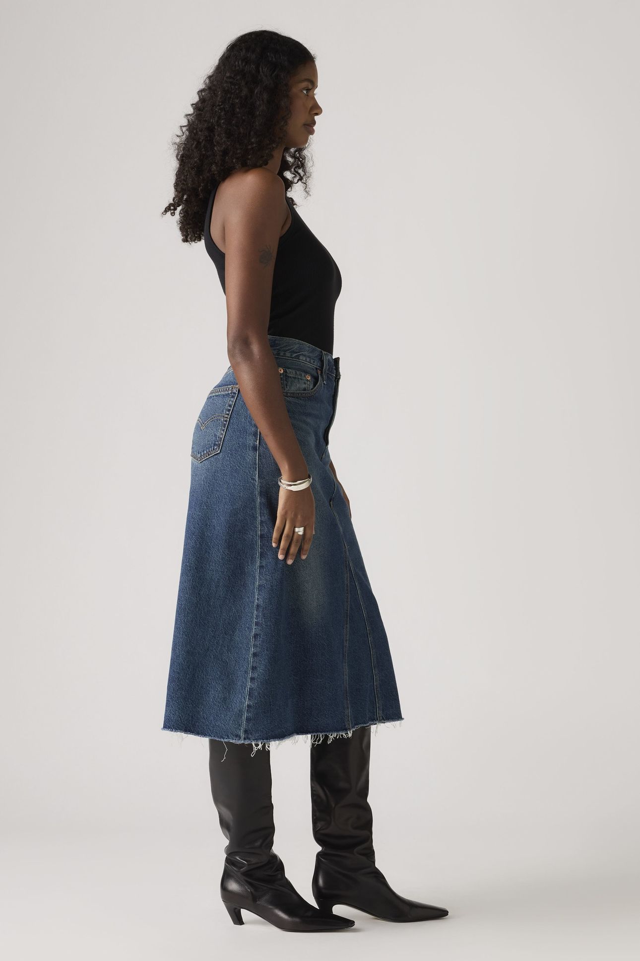 HR A LINE DECON SKIRT HINGED HEART 5