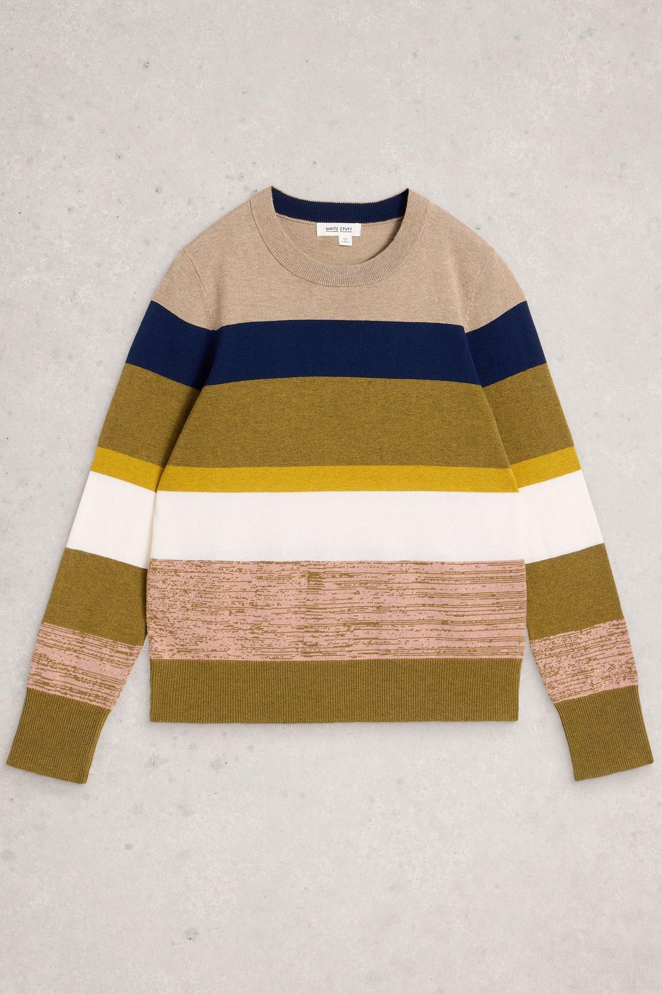 KATIE STRIPE JUMPER GREEN MULTI 3