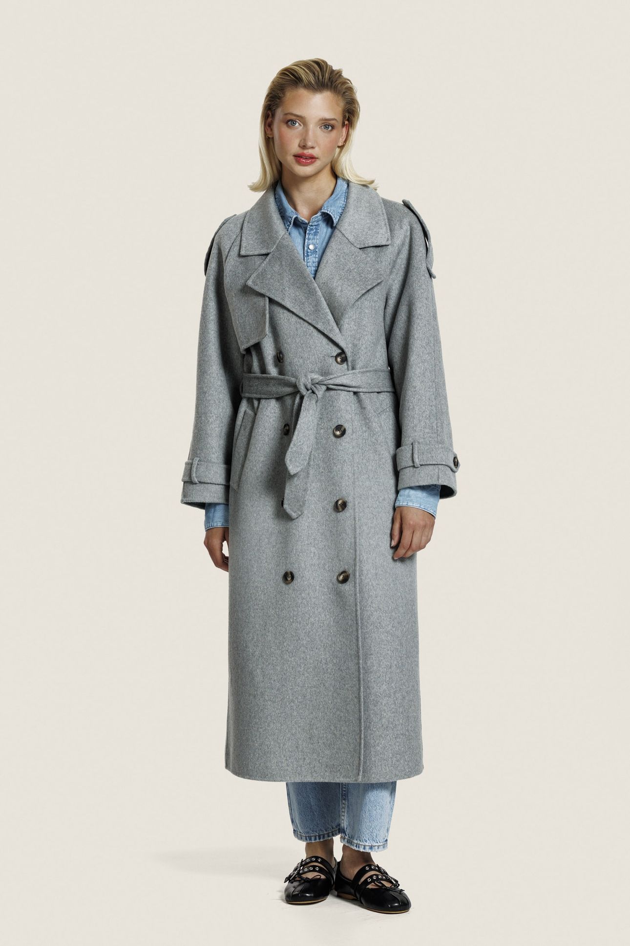 ADELINEWOOL JACKET L. GREY MELANGE 1