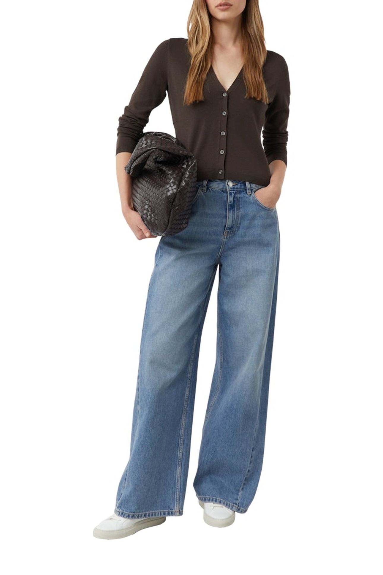 COMMA CARDIGAN BROWN-DARK 2
