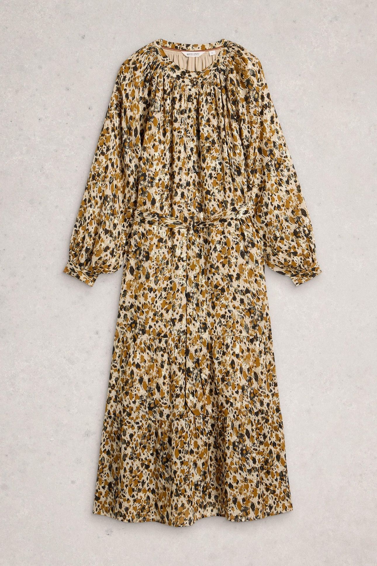 DELILAH METALLIC DRESS CHARTREUSE MULTI 4