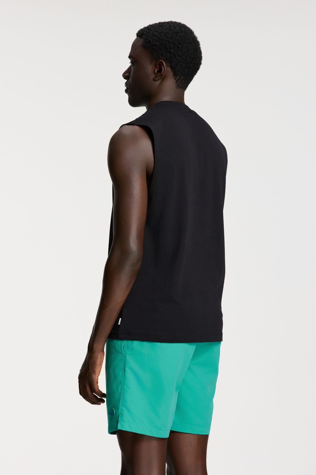 SEAN SLEEVELESS T-SHIRT PARADISE BLOCK BLACK 5