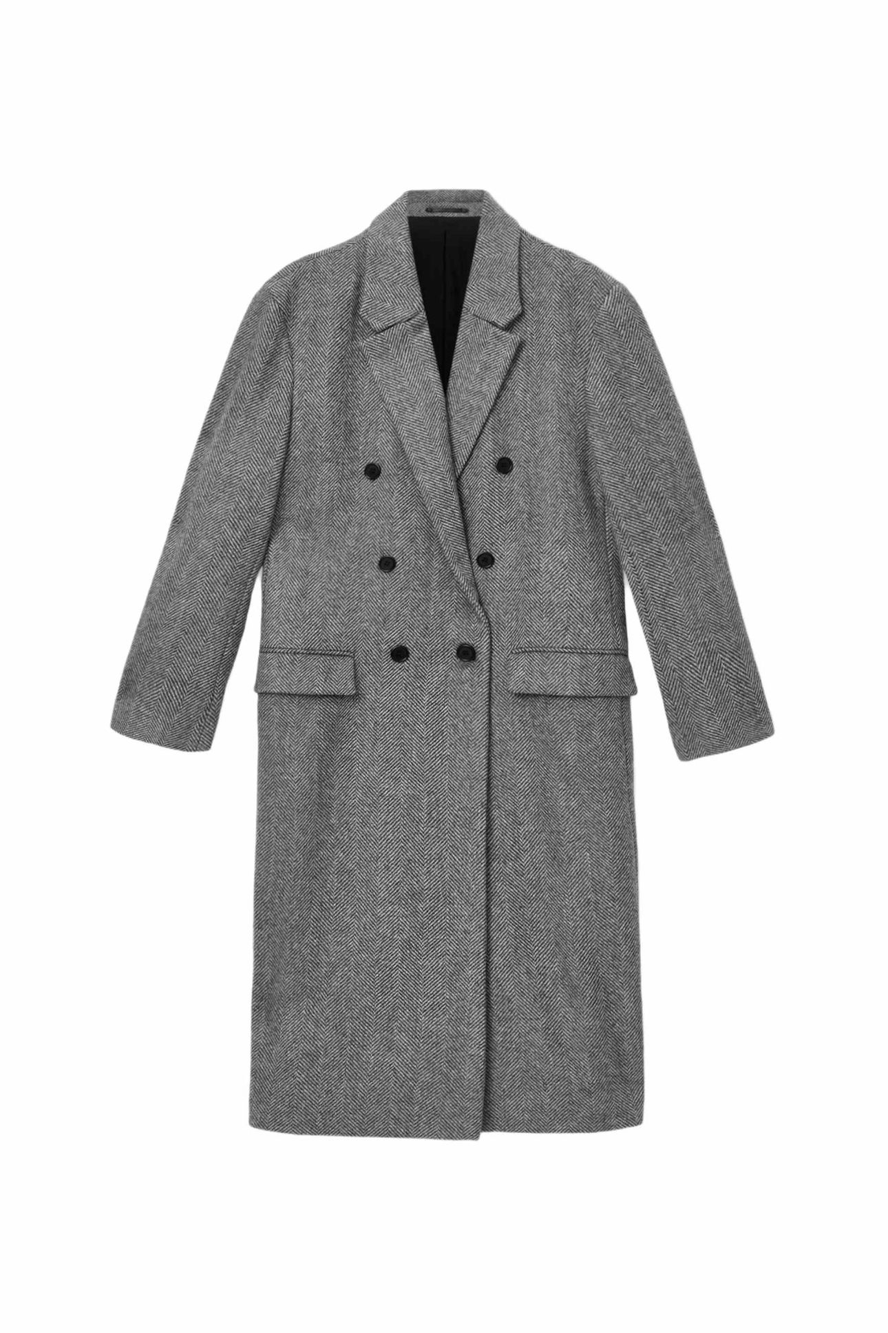 EZRA COAT BLACK/WHITE 5