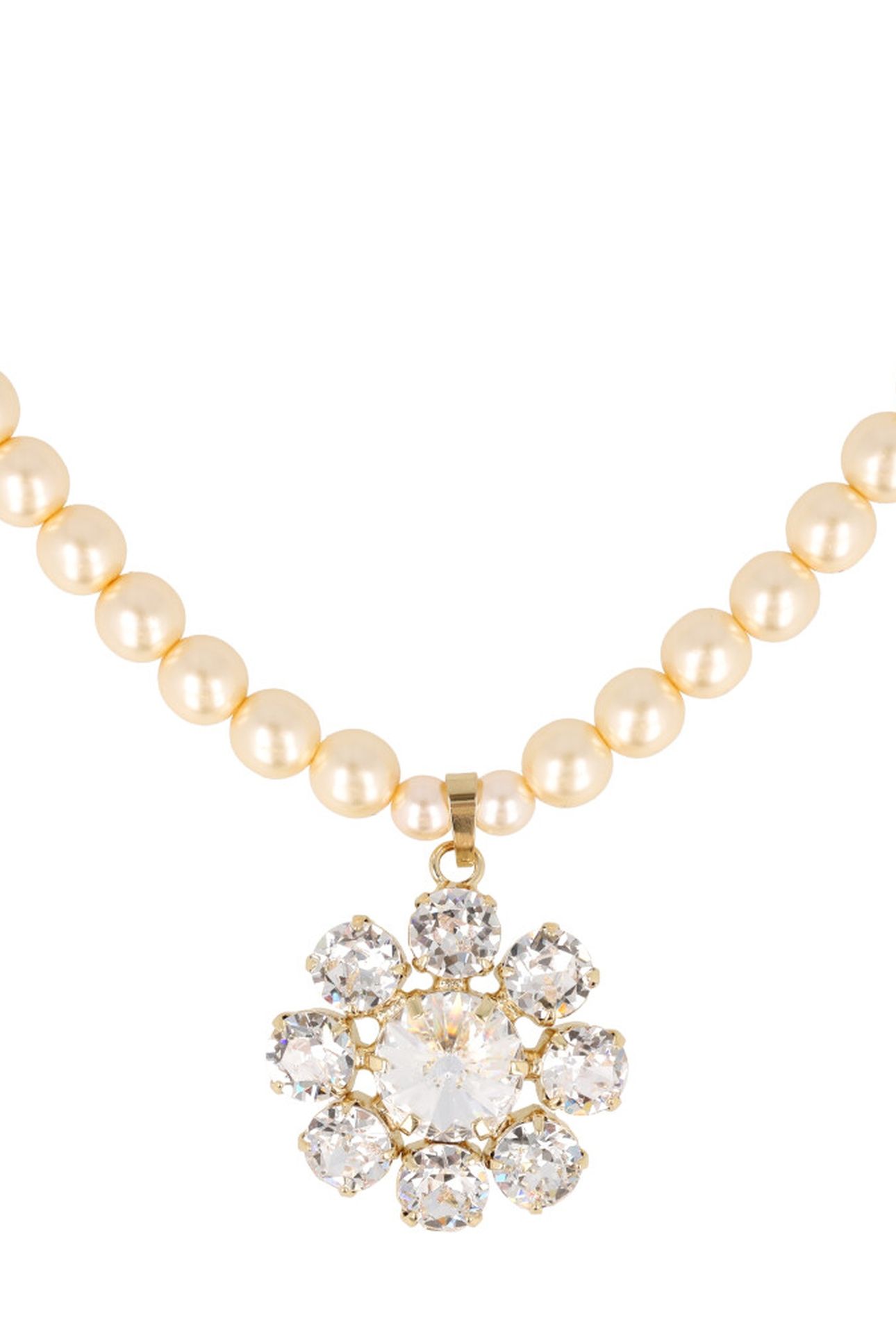 ANEMONE NECKLACE CREAM, CRYSTAL 2