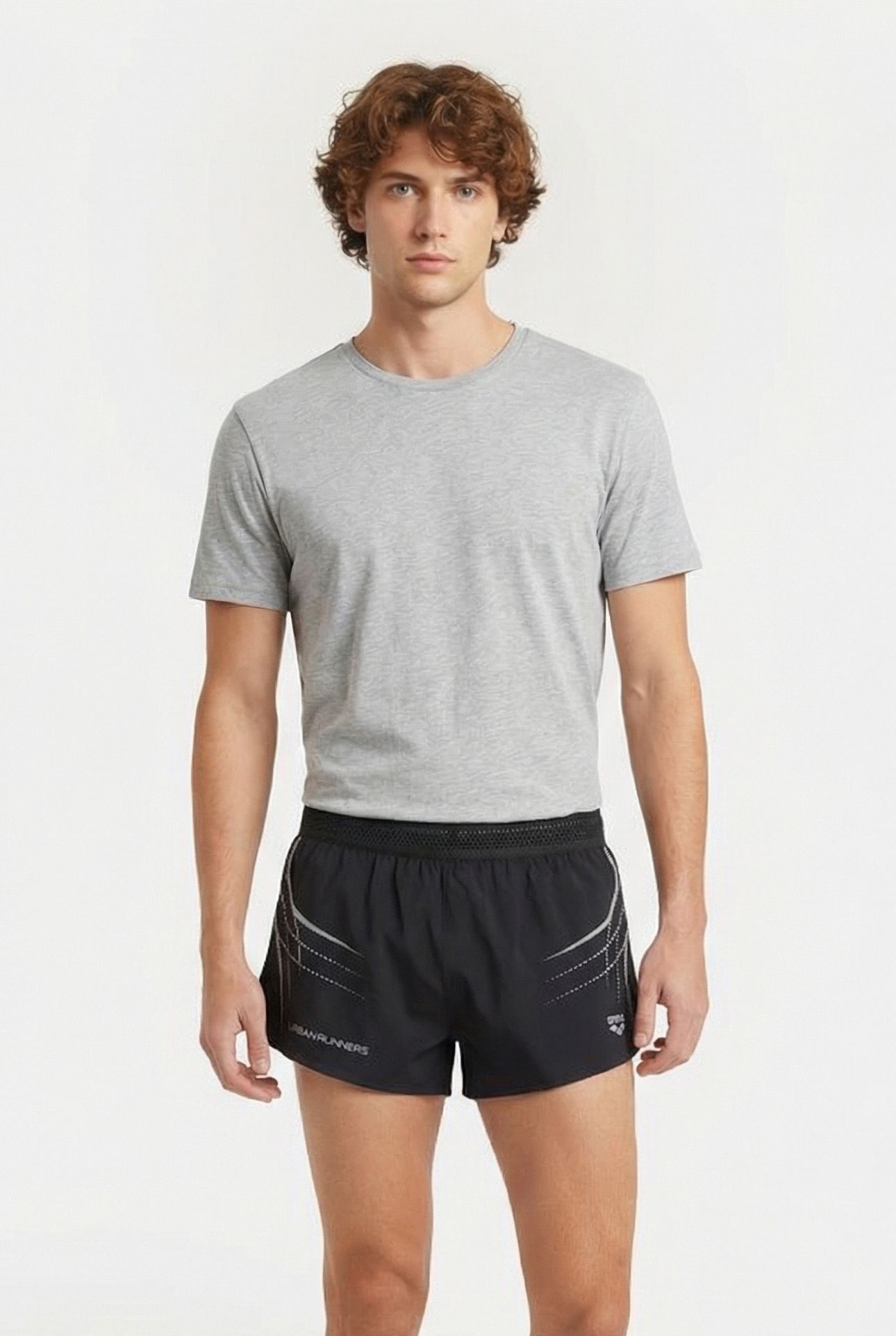M A-ONE SIDE SPLIT SHORT BLACK UR 1