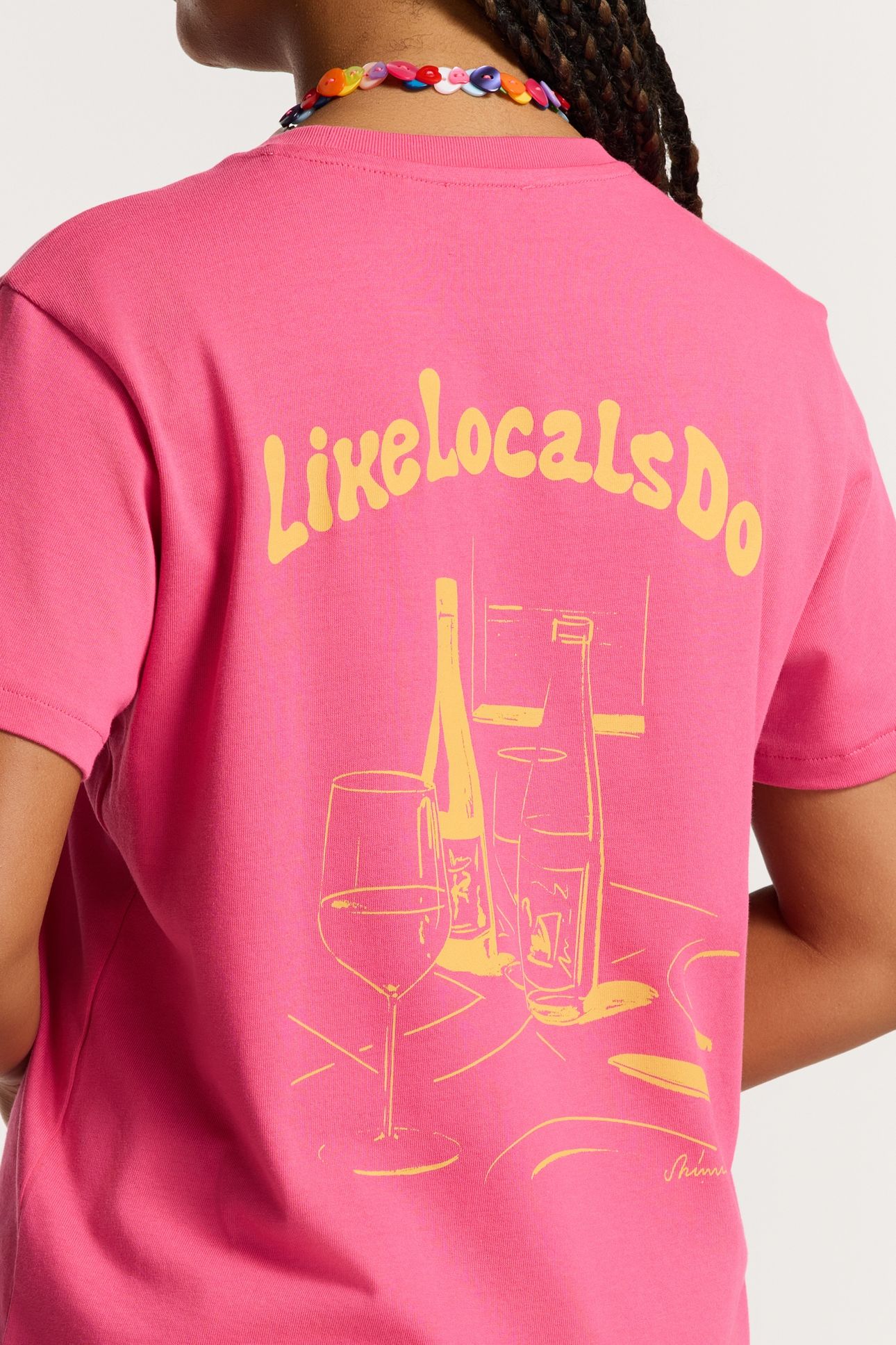 NOA LIKE LOCALS DO T-SHIRT PINK MAGENTA 5
