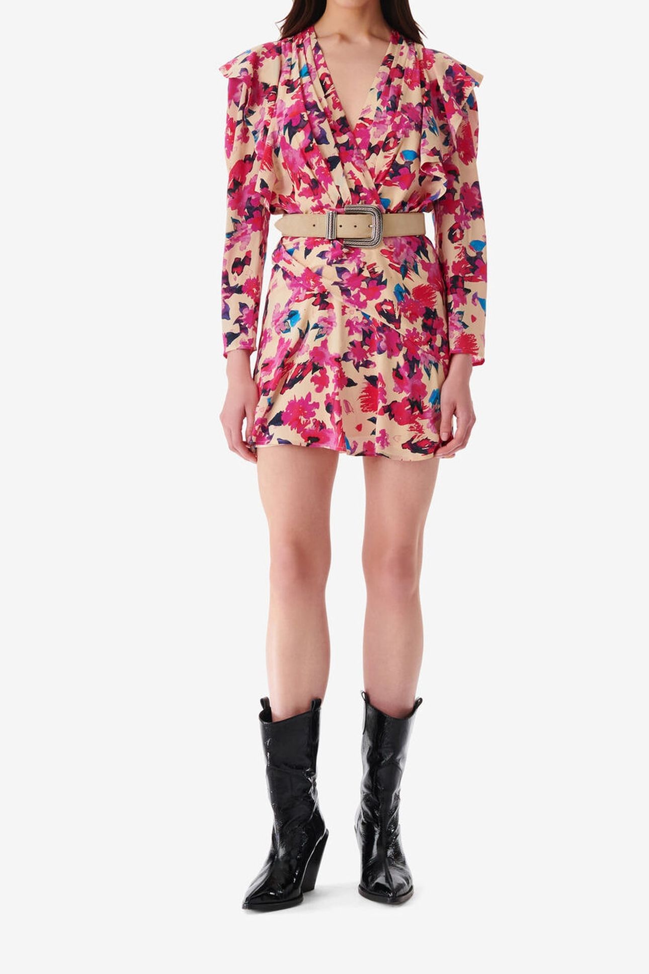 MASCA DRESS MULTICO ECRU 4