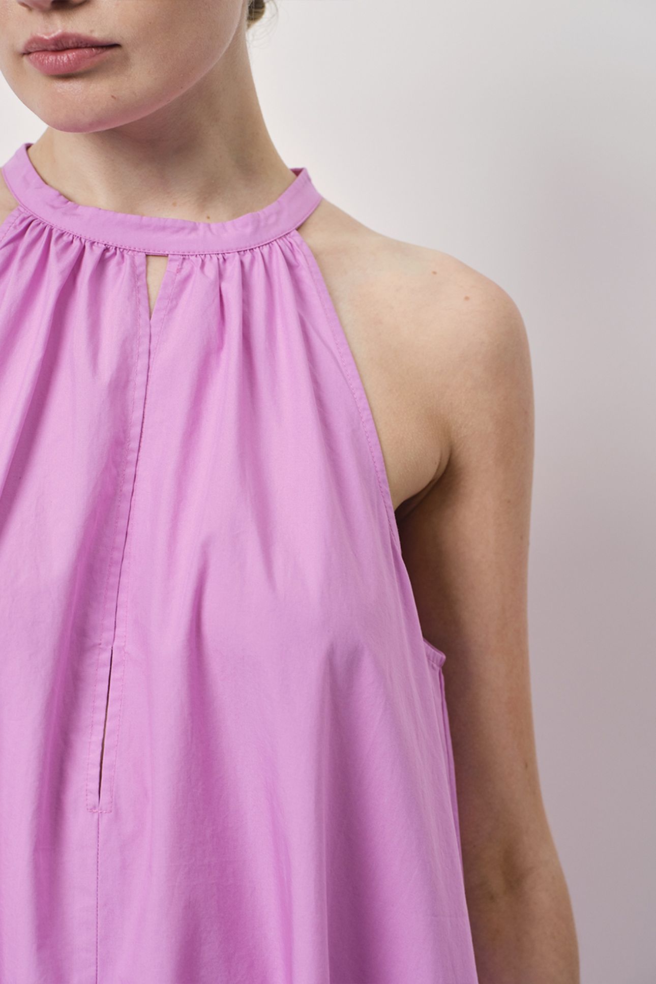 ISADORA MAXI HALTER DRESS HYPER BLUSH 4