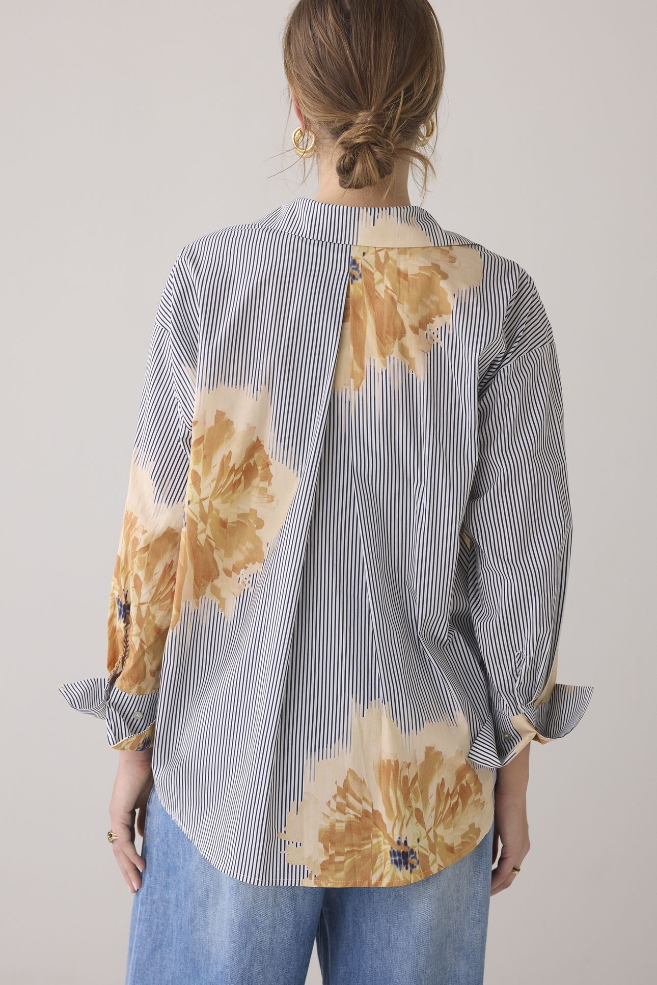 BLOUSE FLOWERS AND STRIPES MULTICOLOUR 3