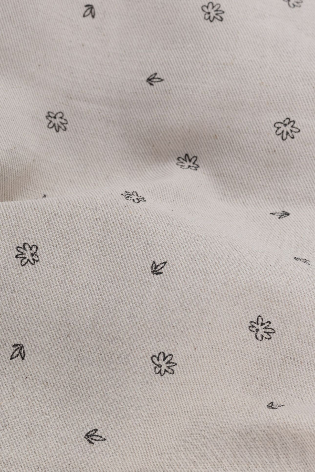 ECRU PANTS WITH MICRO FLOWER PRINT ECRU 7