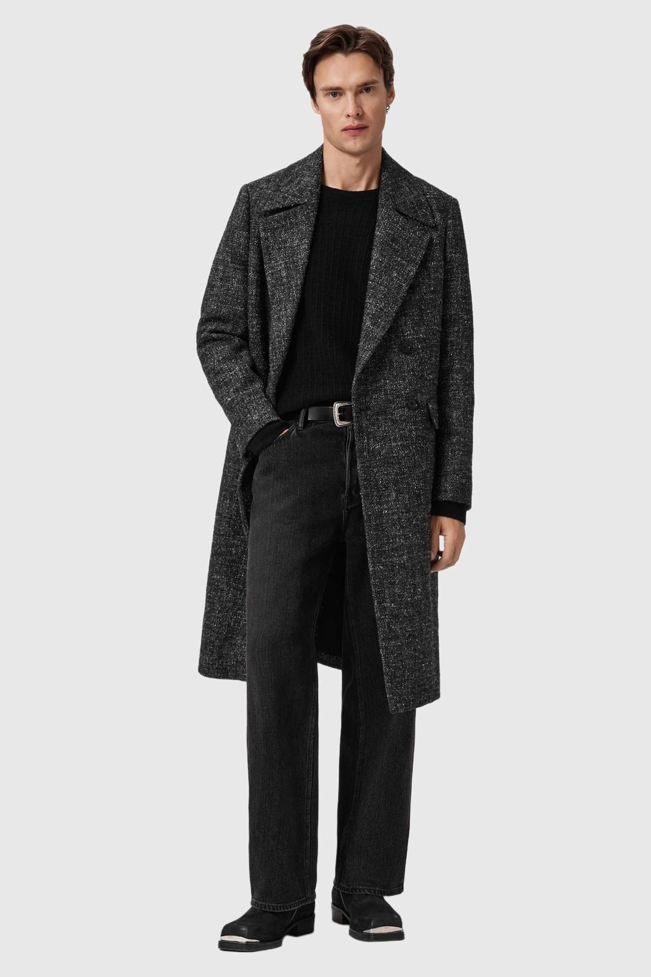 LINCOLN COAT CHARCOAL GREY 1