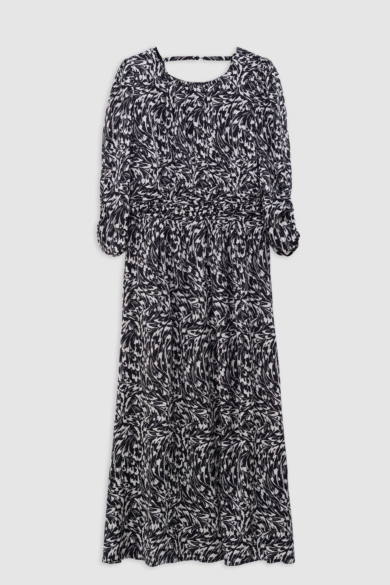 BLACK DRESS LENZING™ ECOVERO™ MINIMAL FLOWER 4
