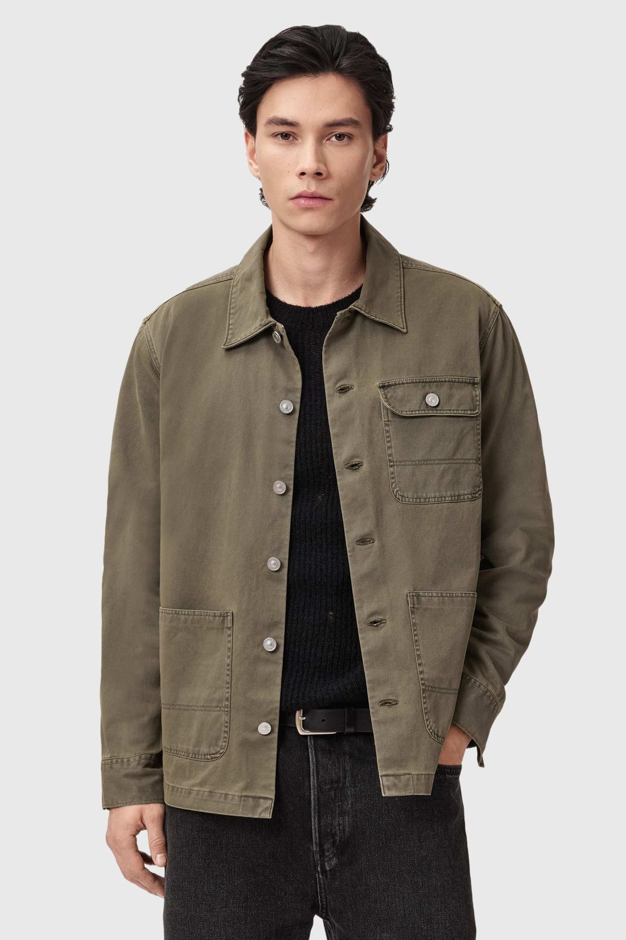 NEVIS CHORE SHIRT PASTORAL GREEN 1