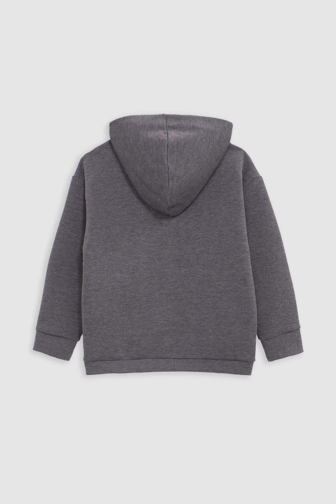 BOY'S ECRU HOODIE, REFLECTIVE SLEEVES, EMBOSSED SLOGAN 3