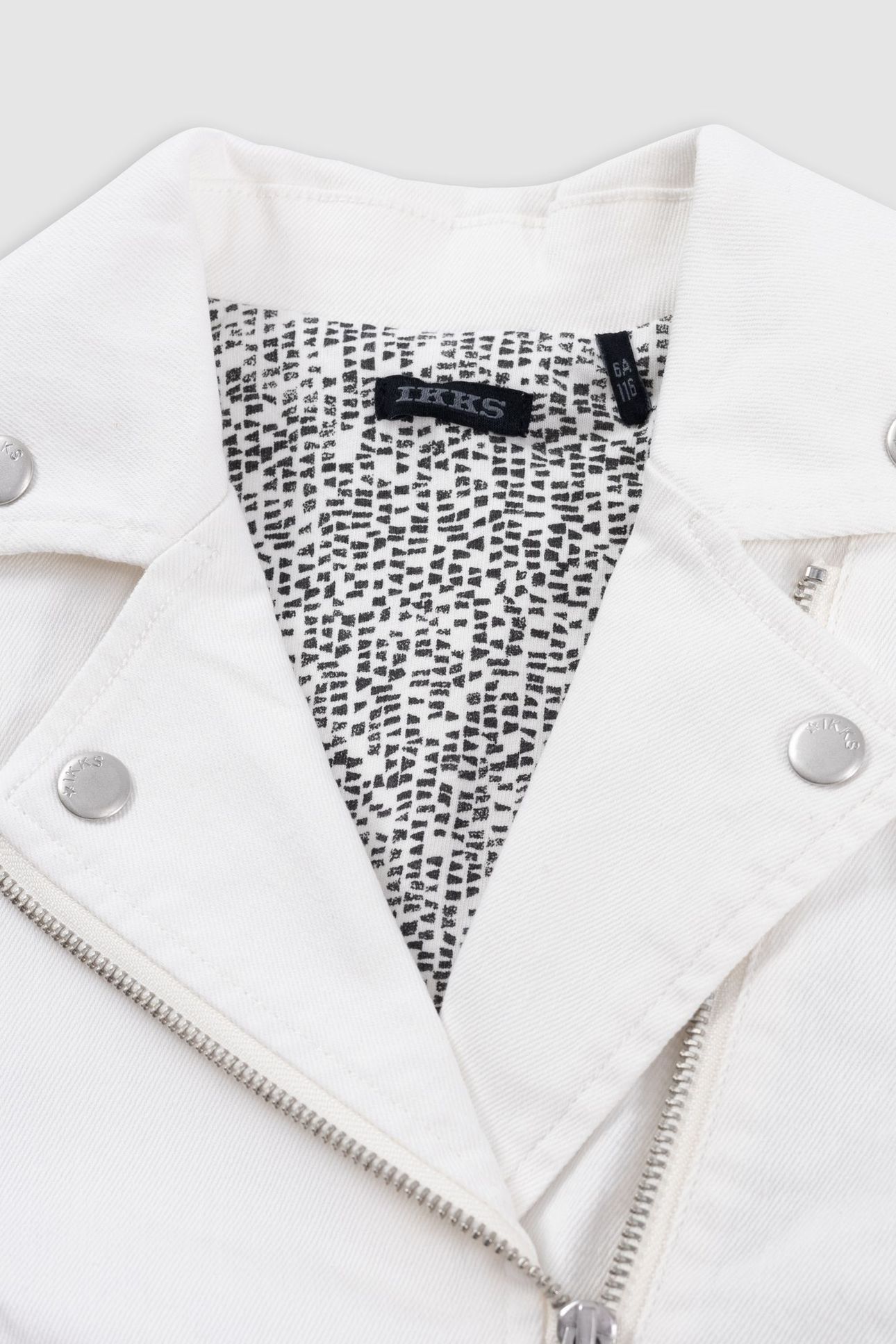 ECRU DENIM BIKER JACKET 3