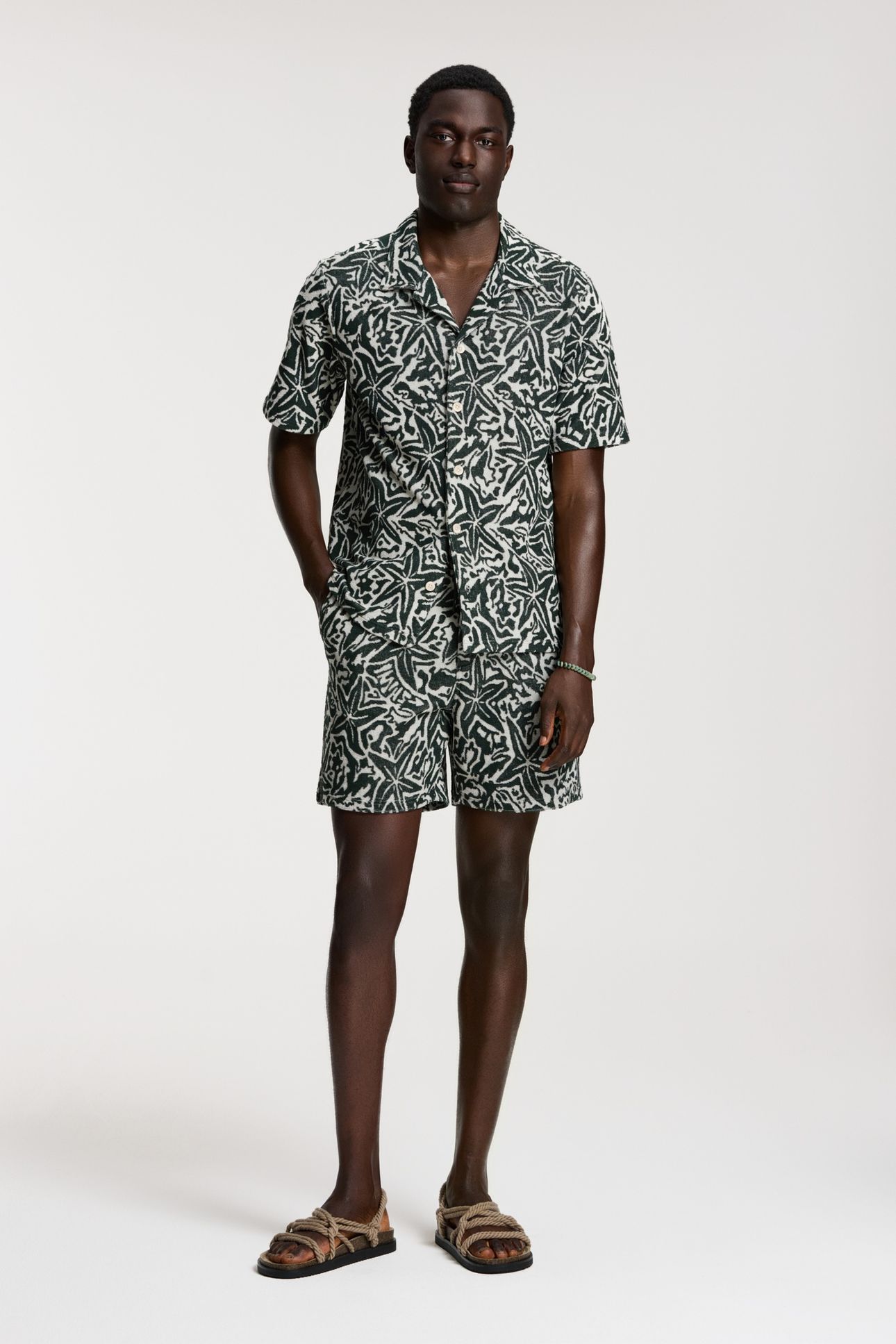 TED SHORT SLEEVE SHIRT STARFISH GREEN LEAF STARFISH 1