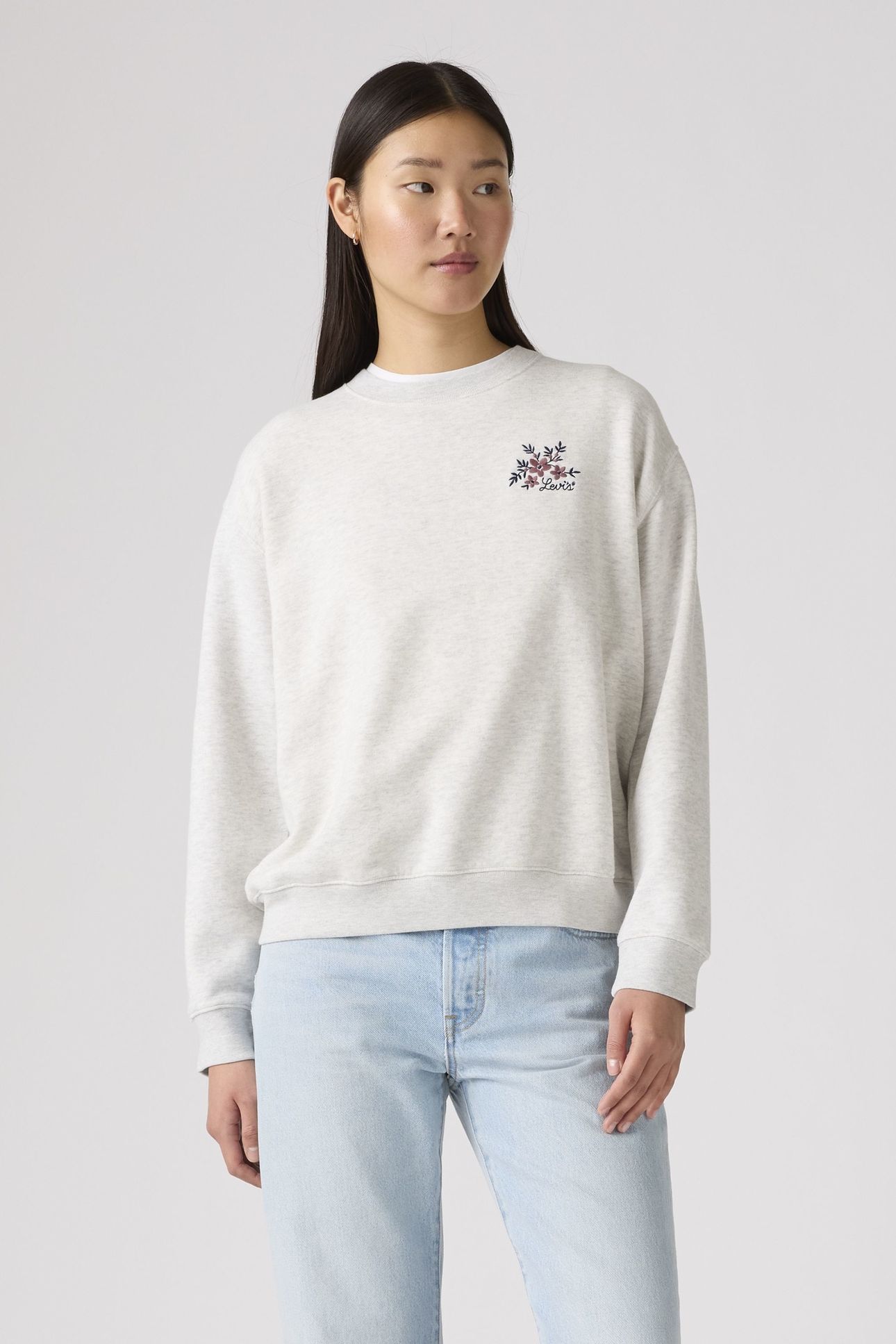 GR EVERYDAY CREW CREW VICKI FLORAL BW EM 1