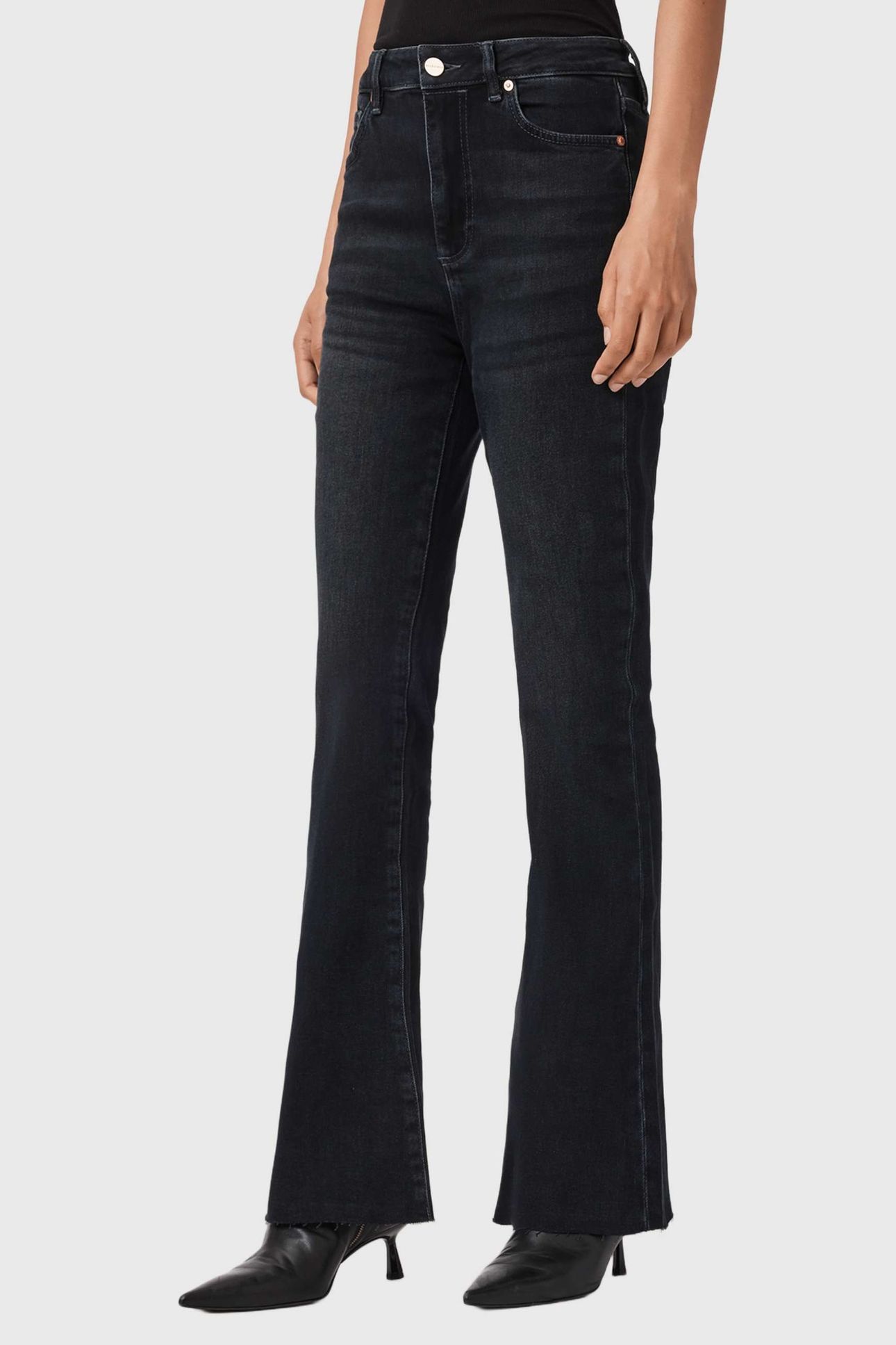 MAISIE FLARE JEAN BLUE BLACK 1