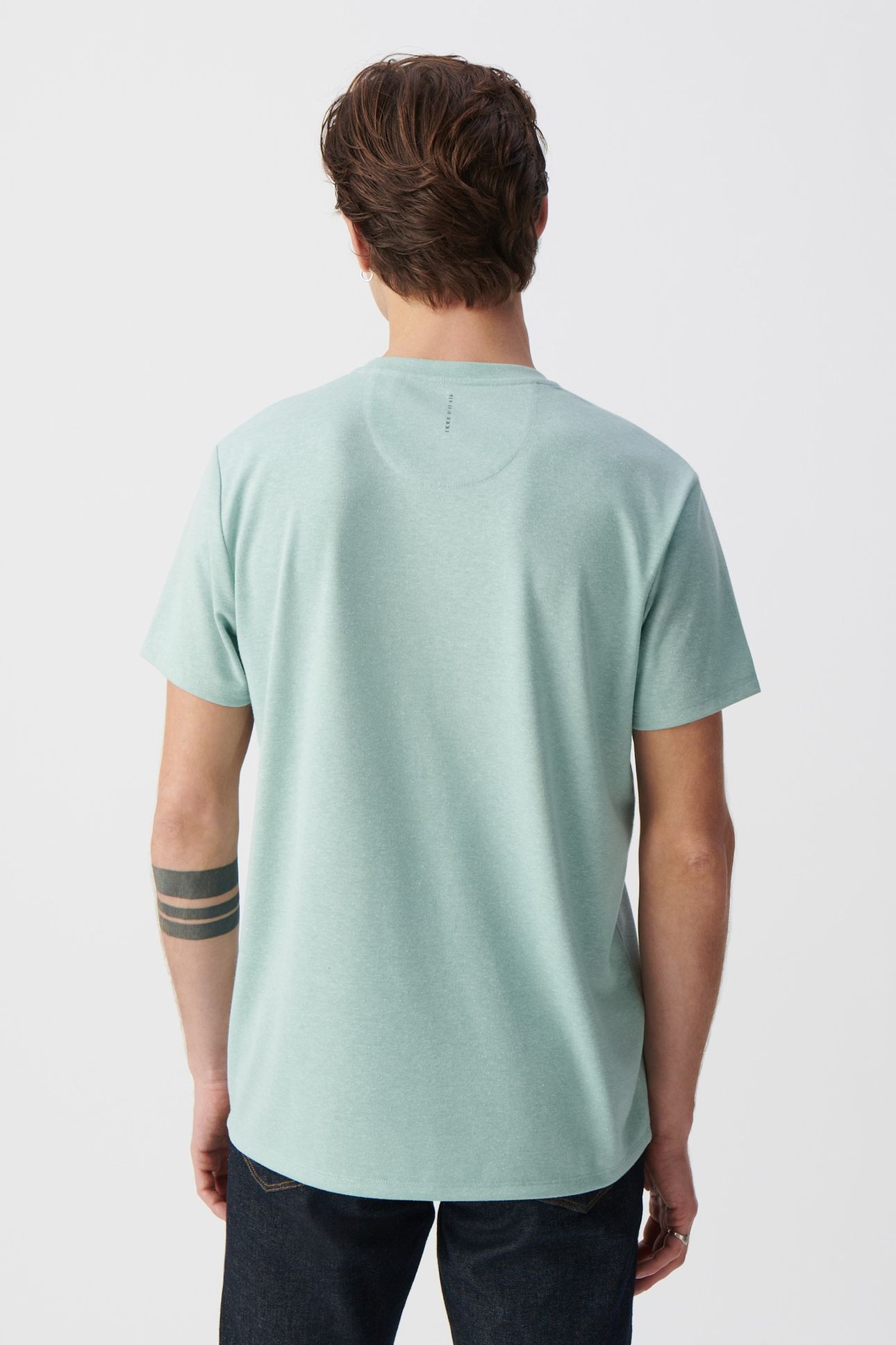 CELADON HEMP BLEND DRY FAST T-SHIRT 3
