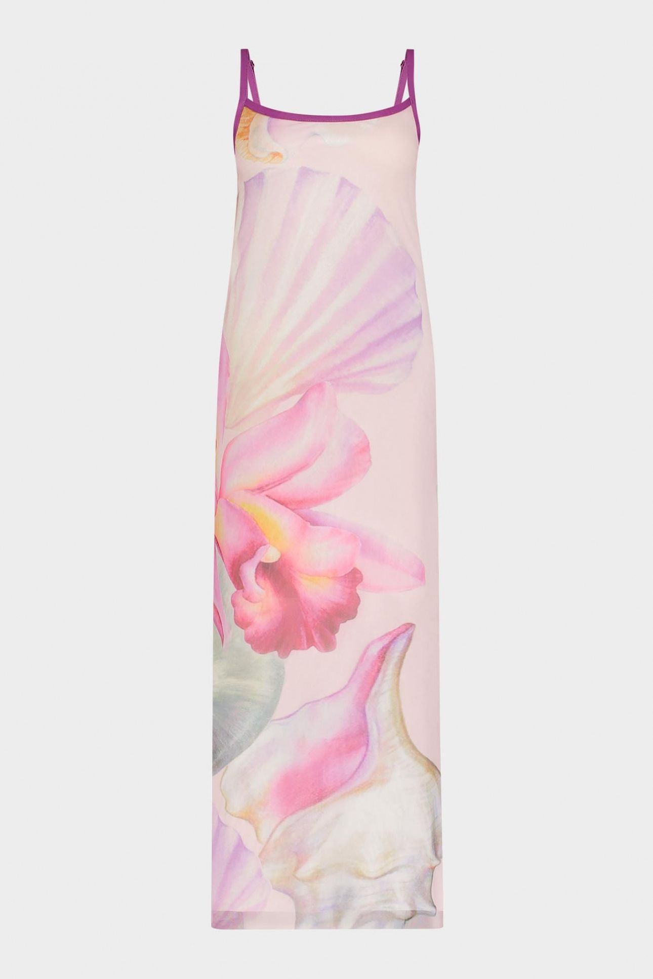 CLAIRE SPAGETTI MESH DRESS PINK 6