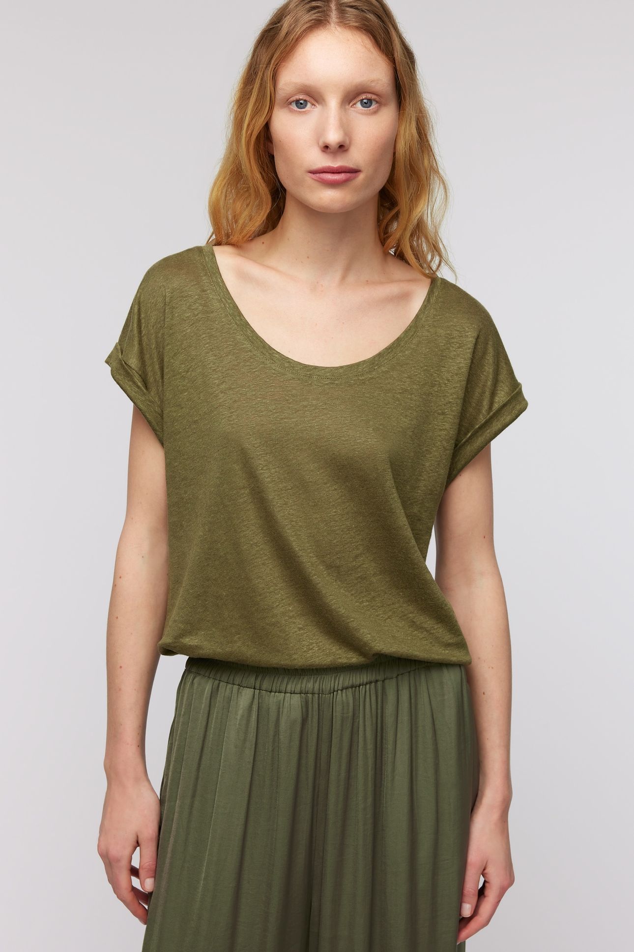 ELIANE T SHIRT OLIVE 2