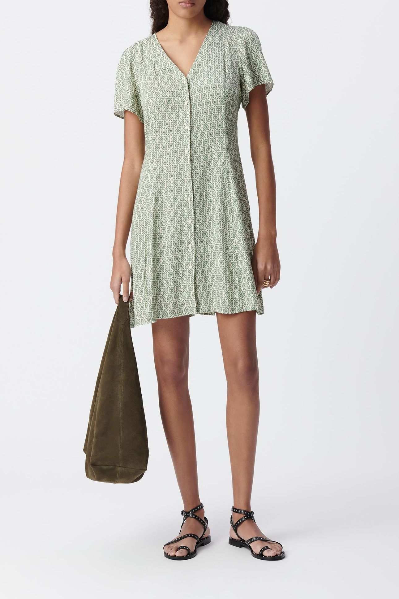 GREEN LENZING™ ECOVERO™ ETHNIC DRESS 1