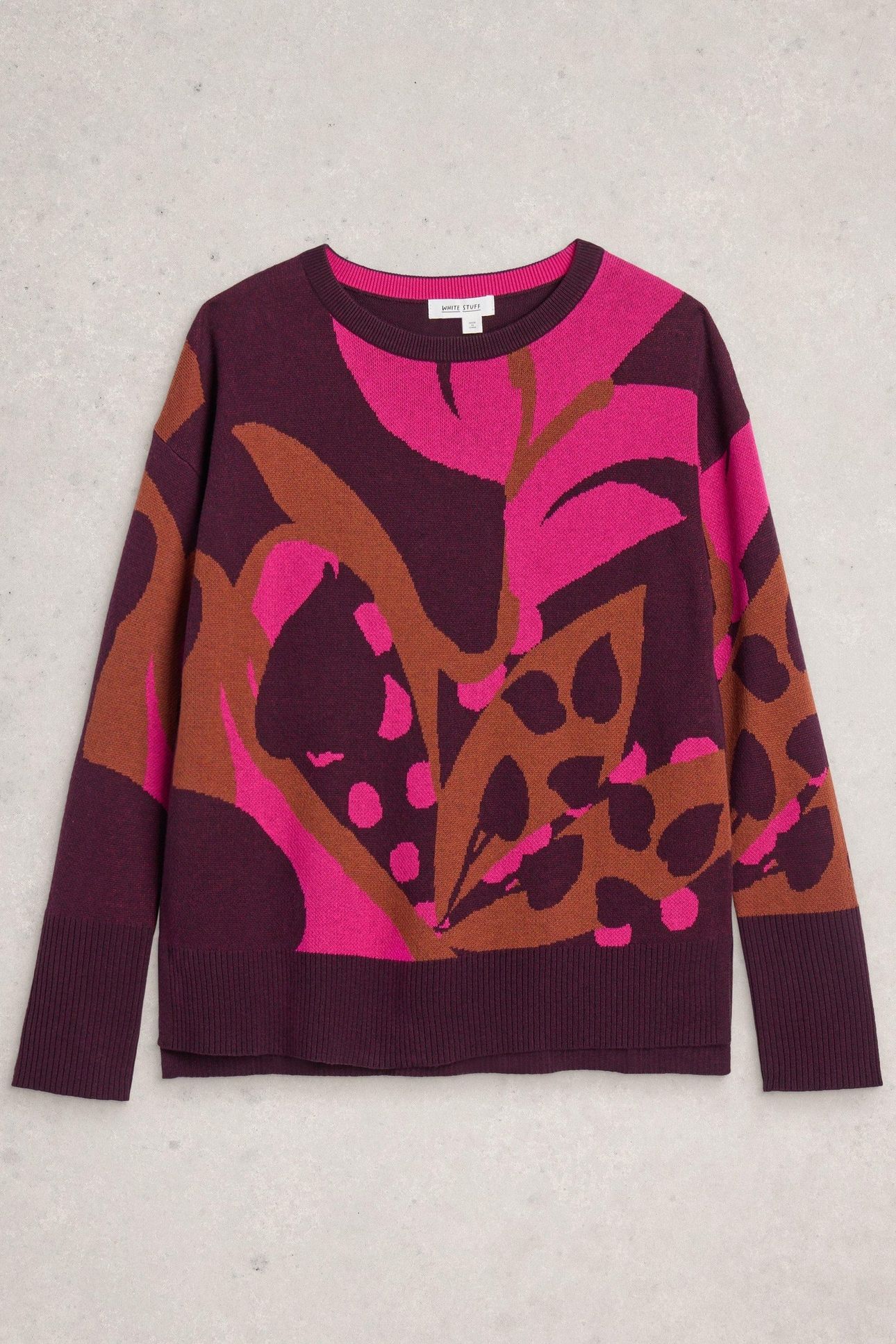 OLIVE JUMPER PLUM MULTI 3