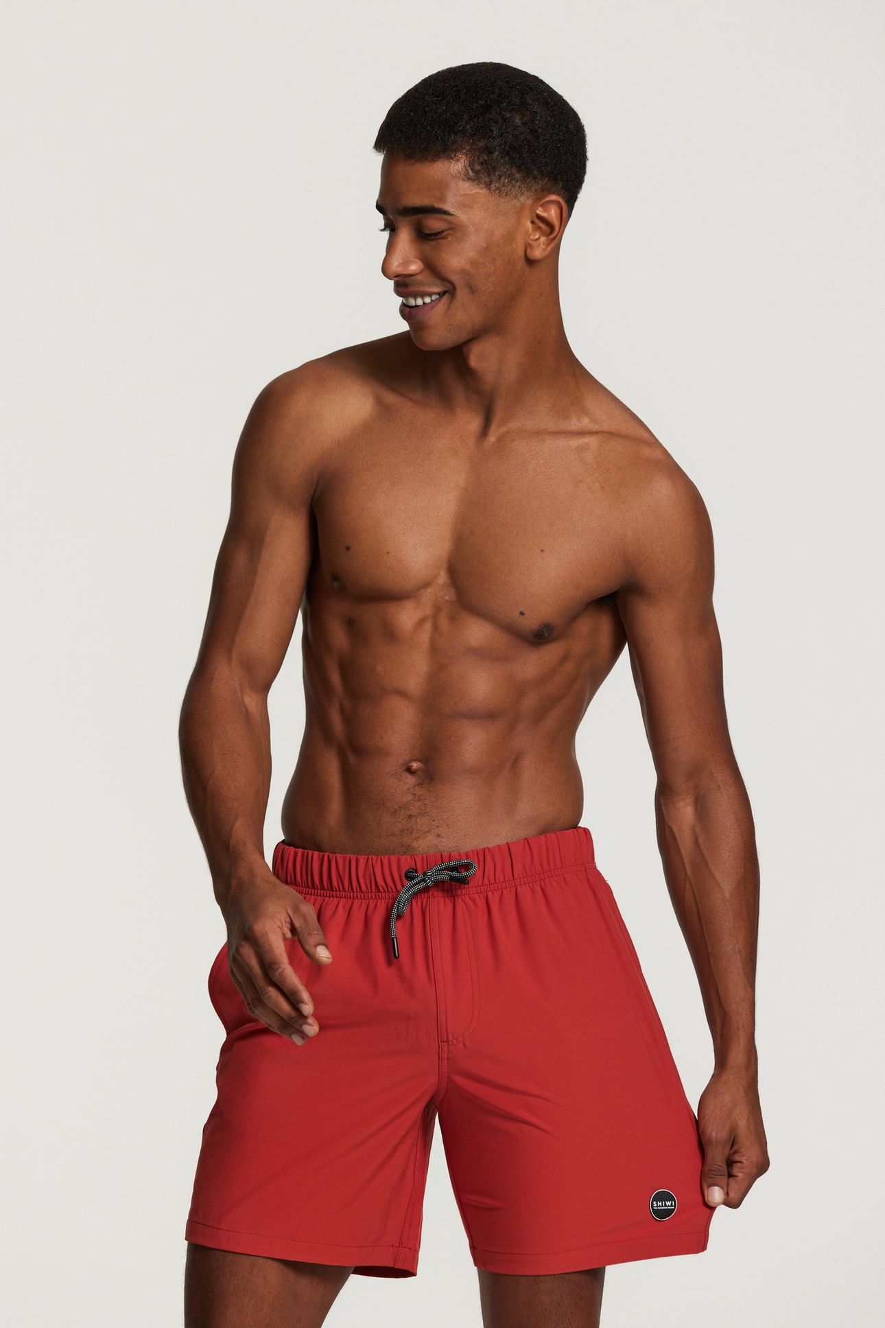 SWIMSHORT EASY MIKE SOLID TANDORI SPICE BROWN 2