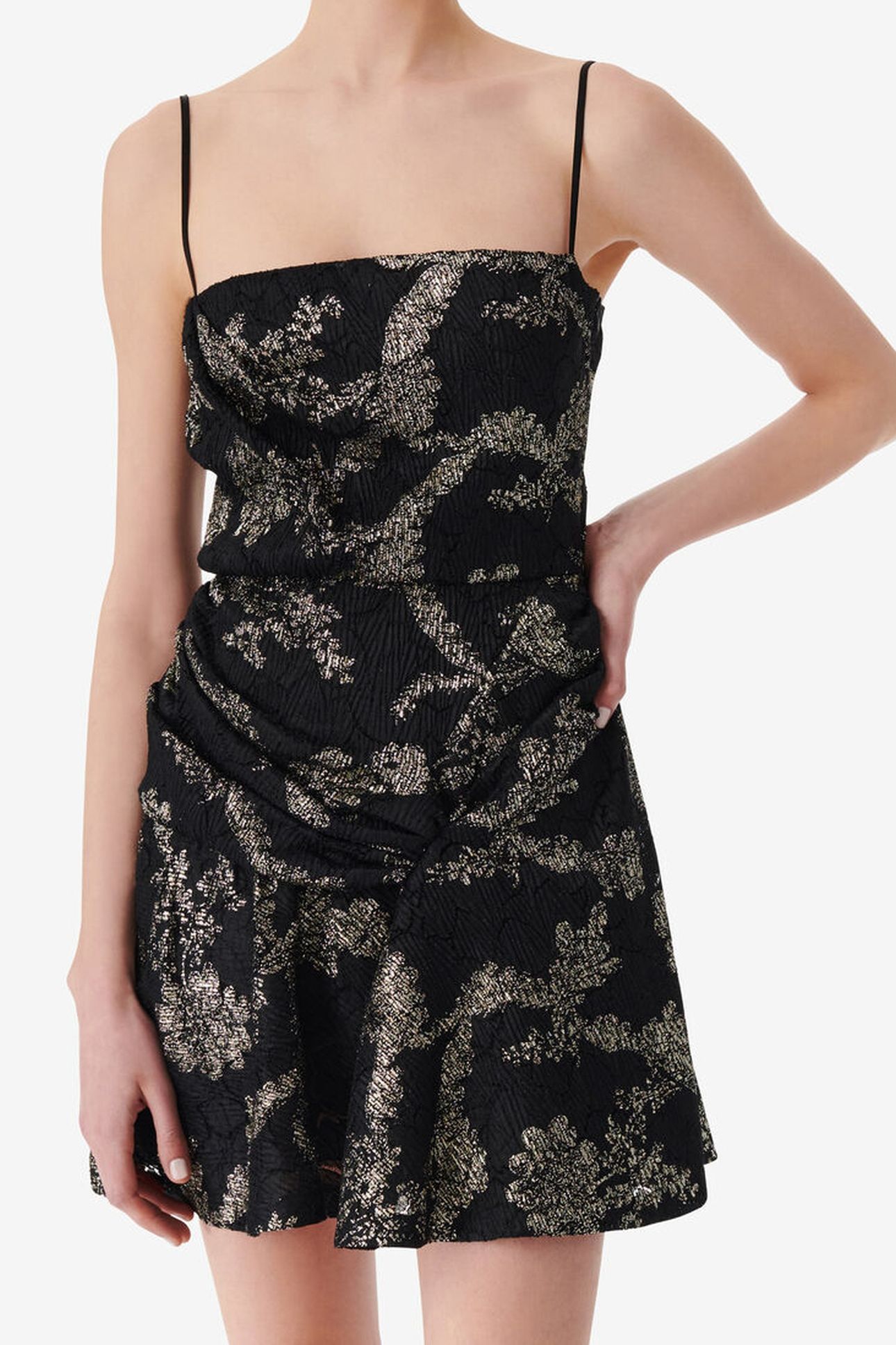 THALIA DRESS BLACK/GOLD 4