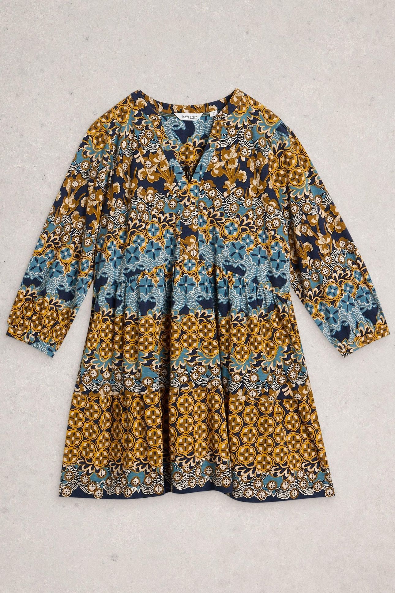 MARTA TUNIC CHARTREUSE PRINT 3