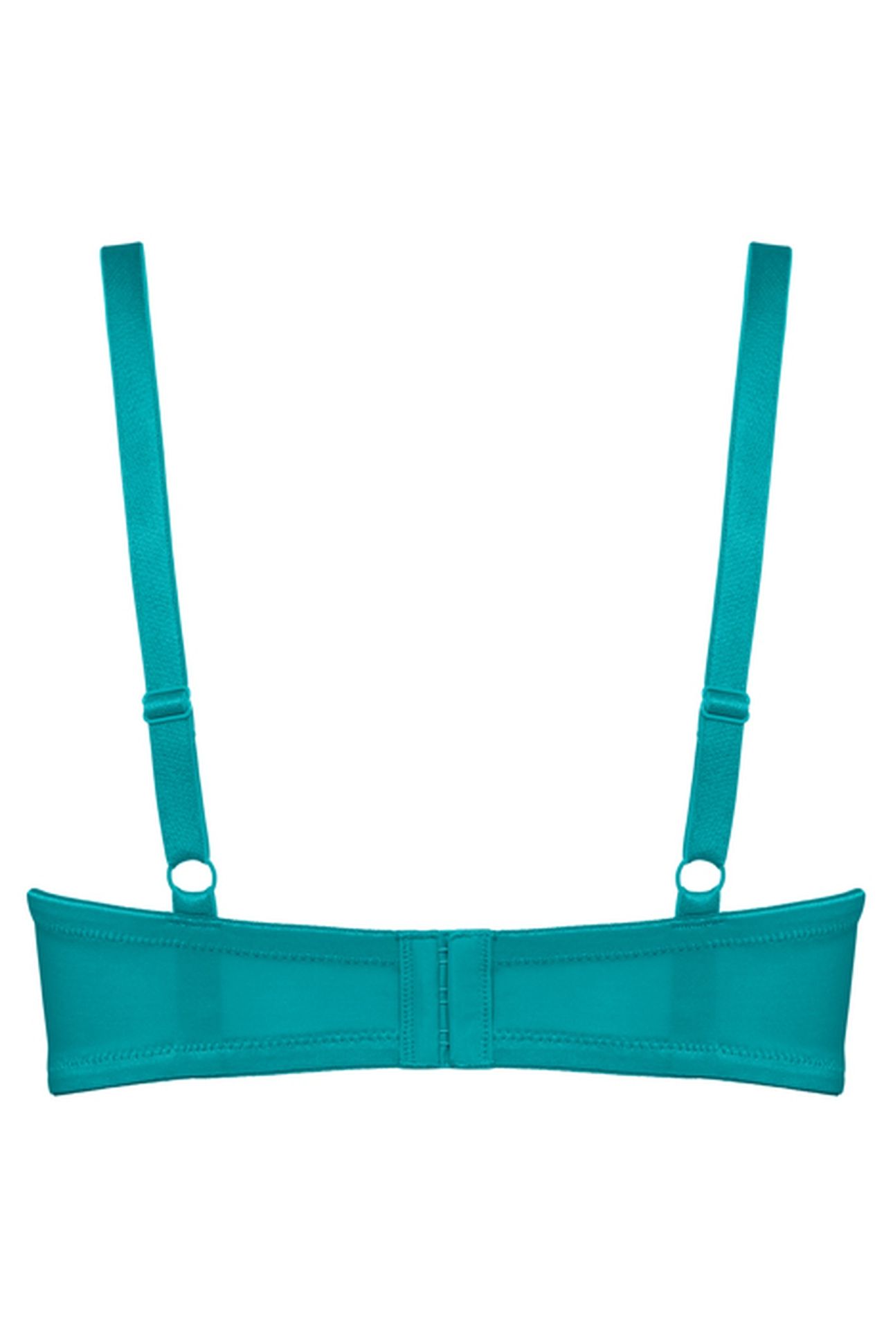 DAME DE PARIS LAKE BLUE AND GOLD BALCONY BRA 3