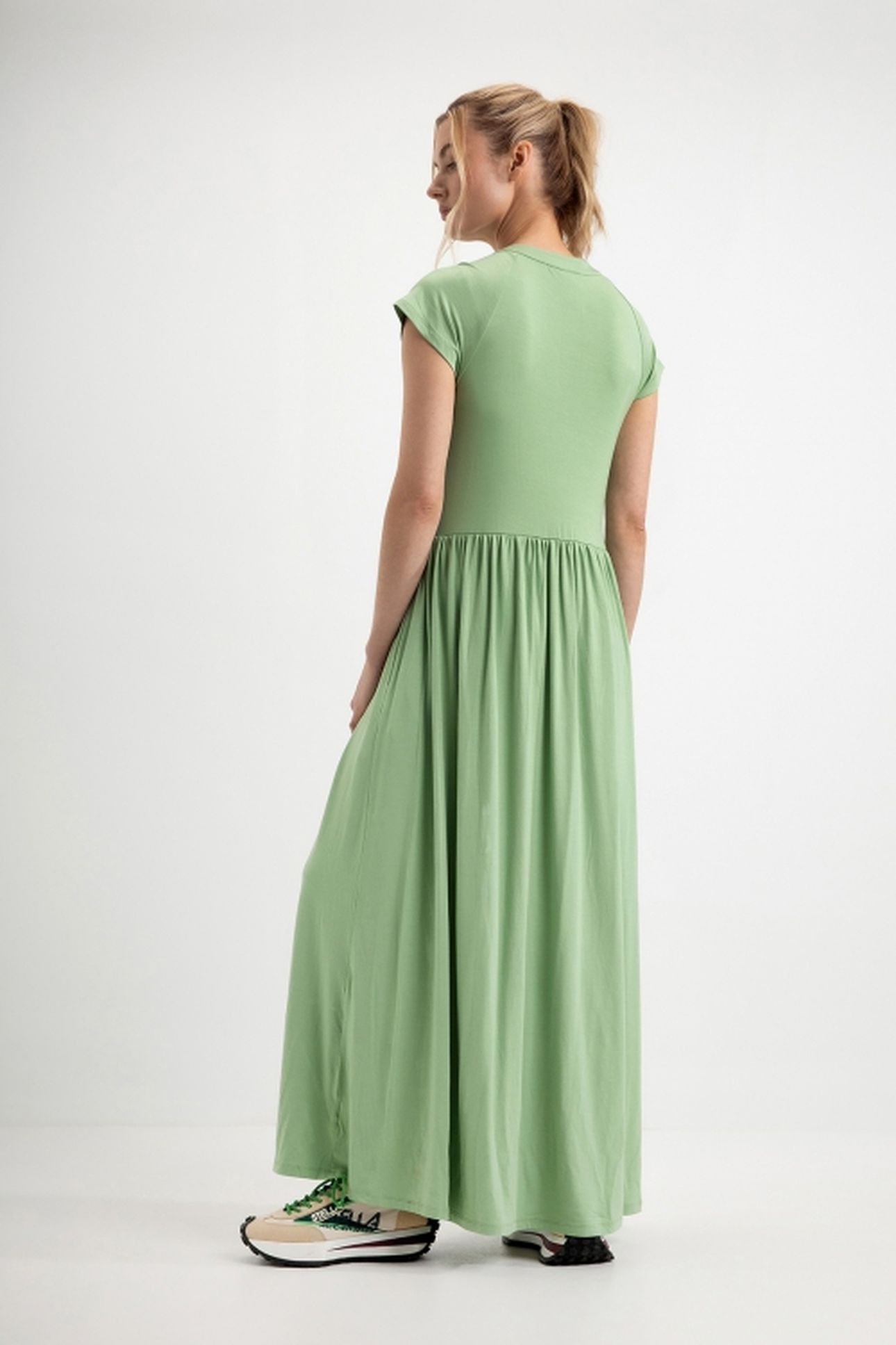 DAGMAR DRESS SEA GREEN 4