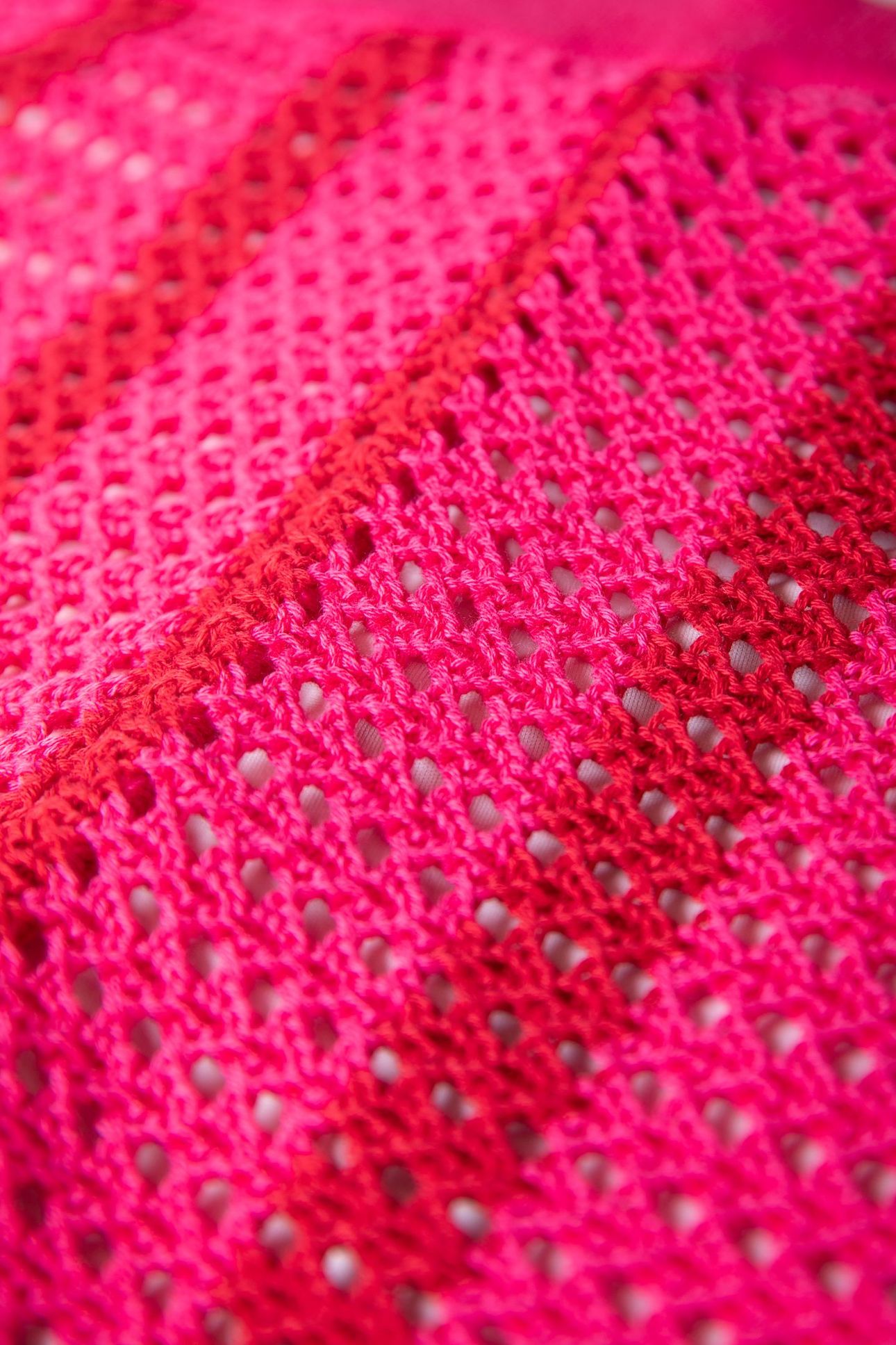 NOLITA CROCHET STRIPE SHORT MEDIUM BRIGHT PINK 4