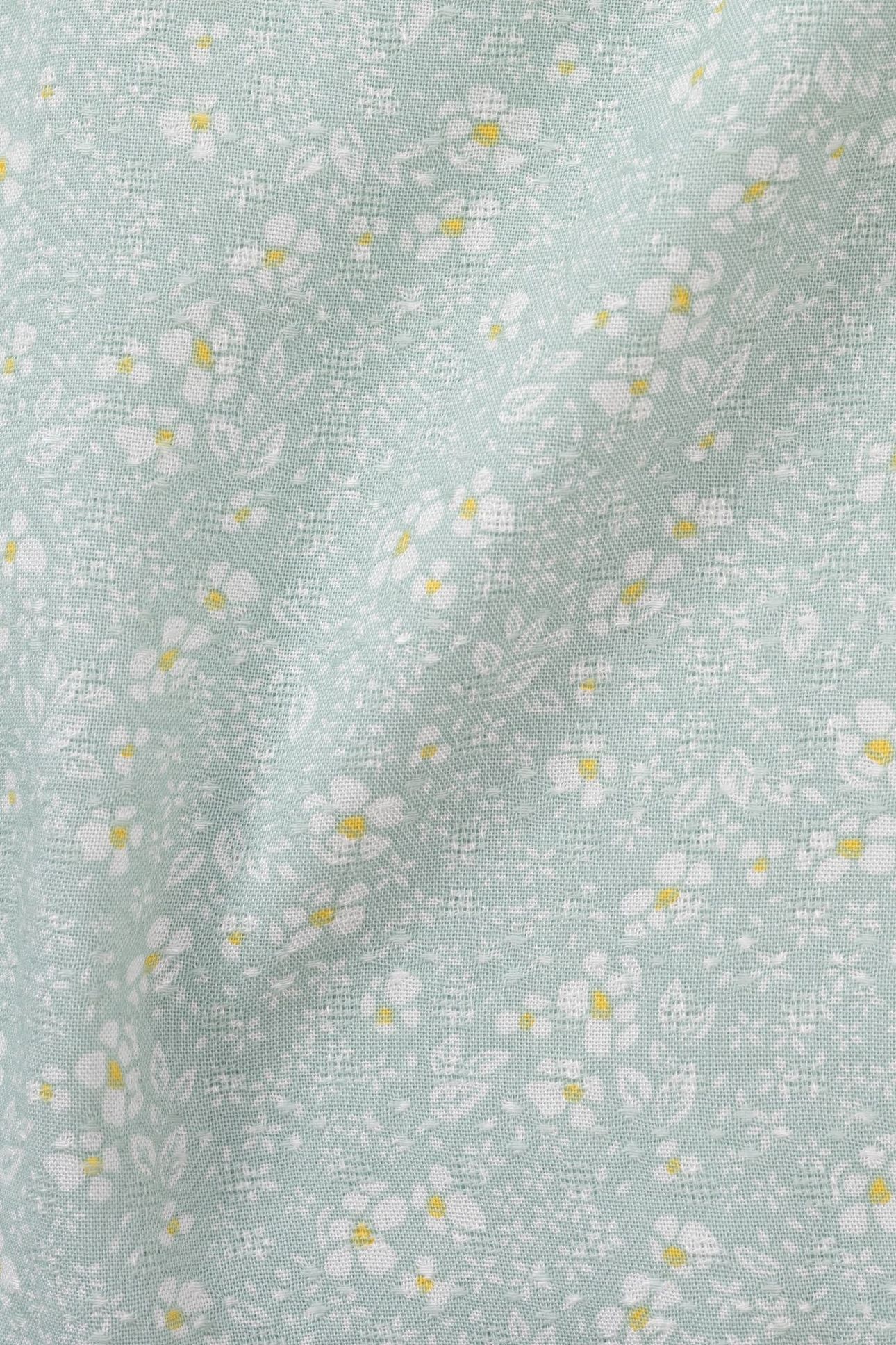 WATER GREEN FLORAL PRINT BLOUSE 9
