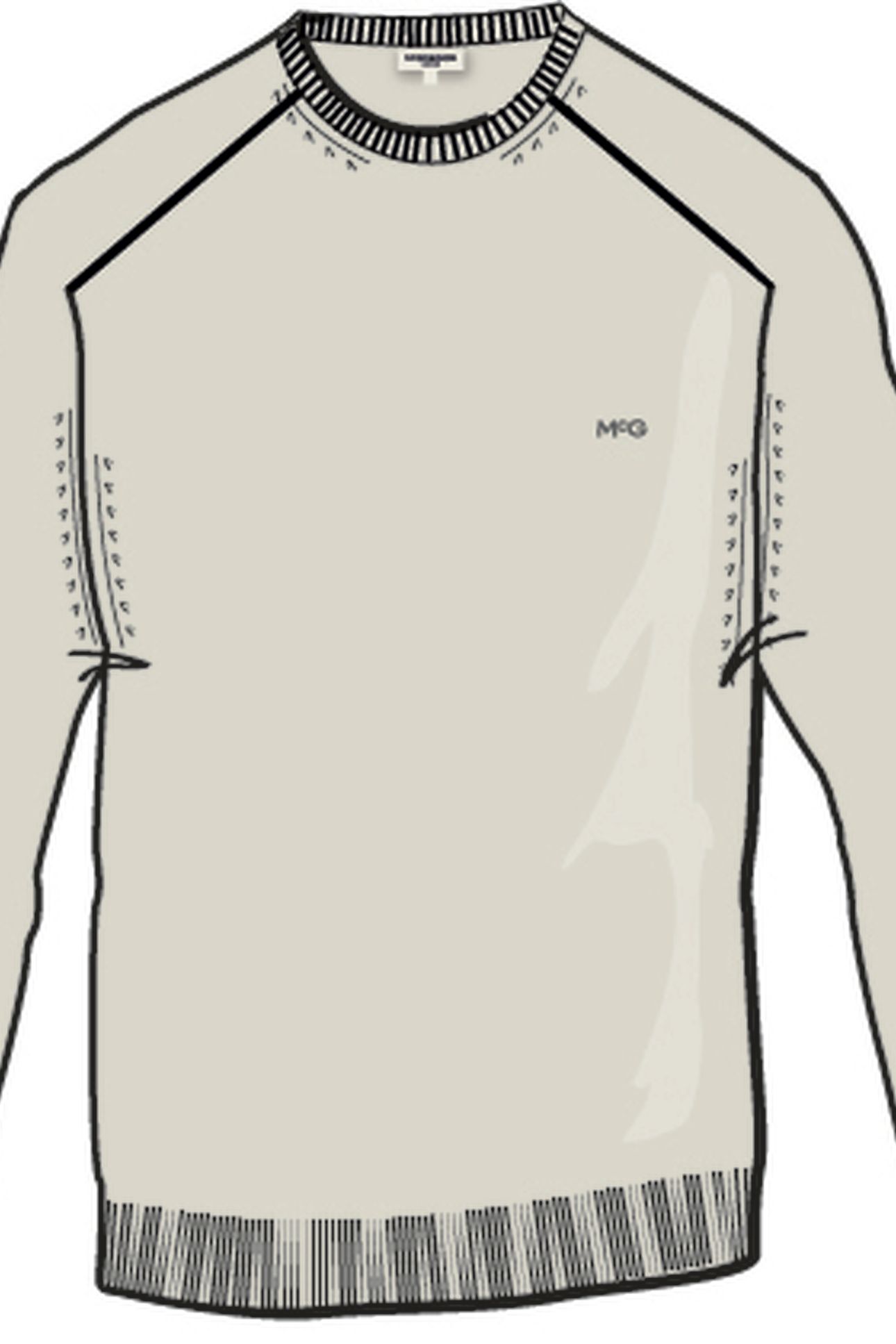 C-NECK SWEATER OFF WHITE 3