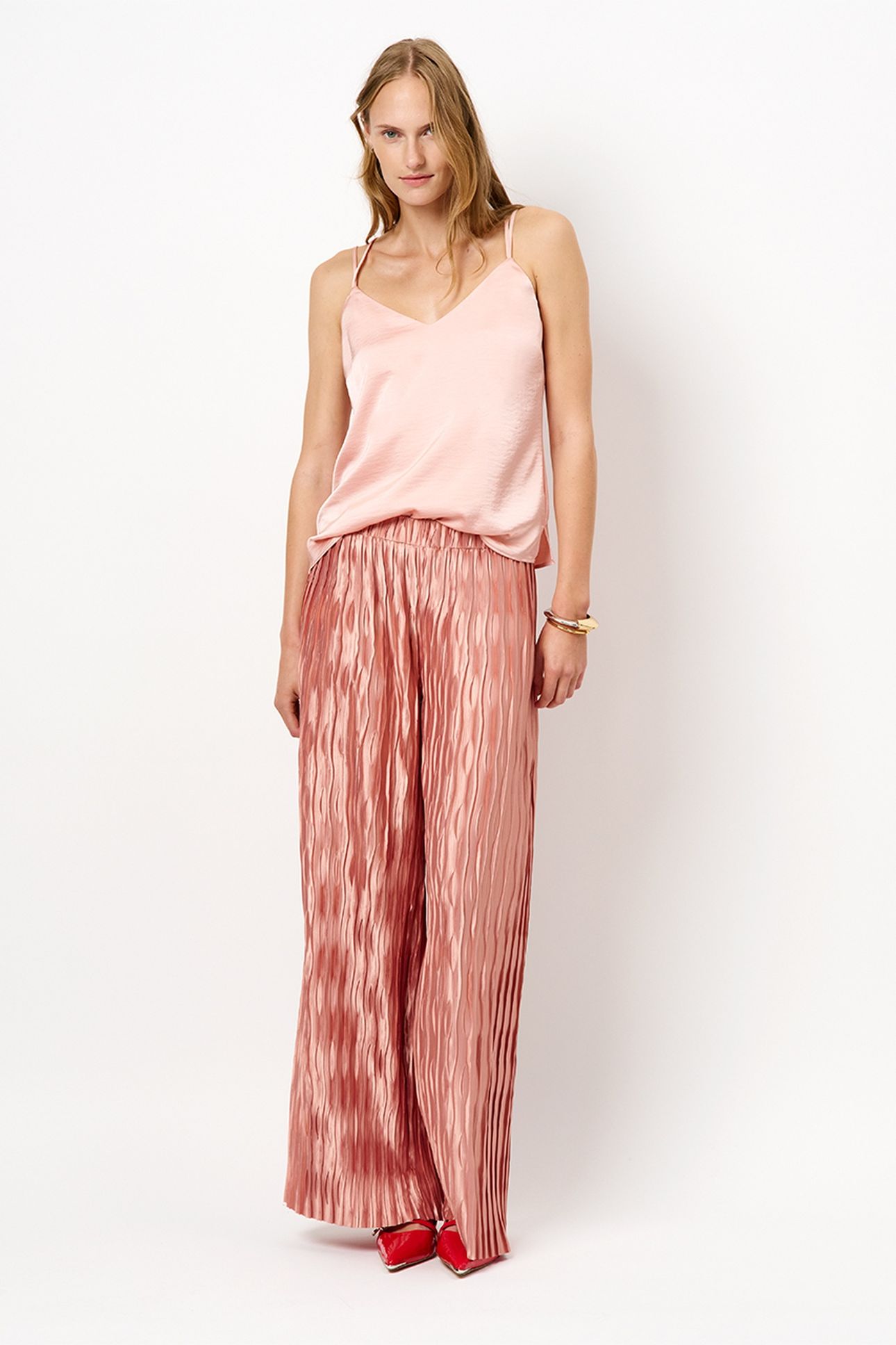 LILIUM PLISSÉ PANTS ANTIQUE BLUSH 2