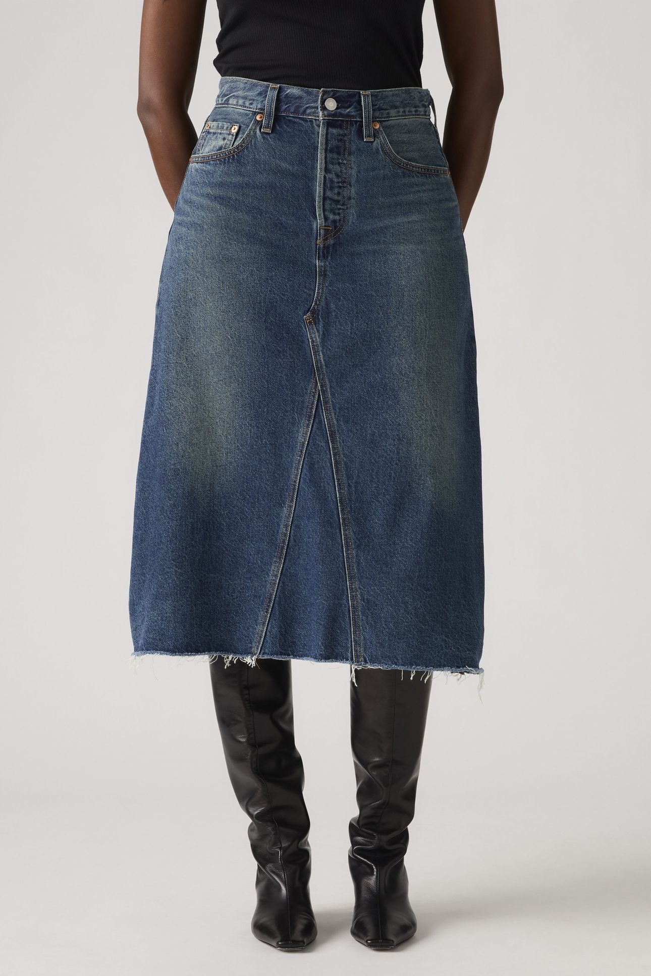 HR A LINE DECON SKIRT HINGED HEART 1