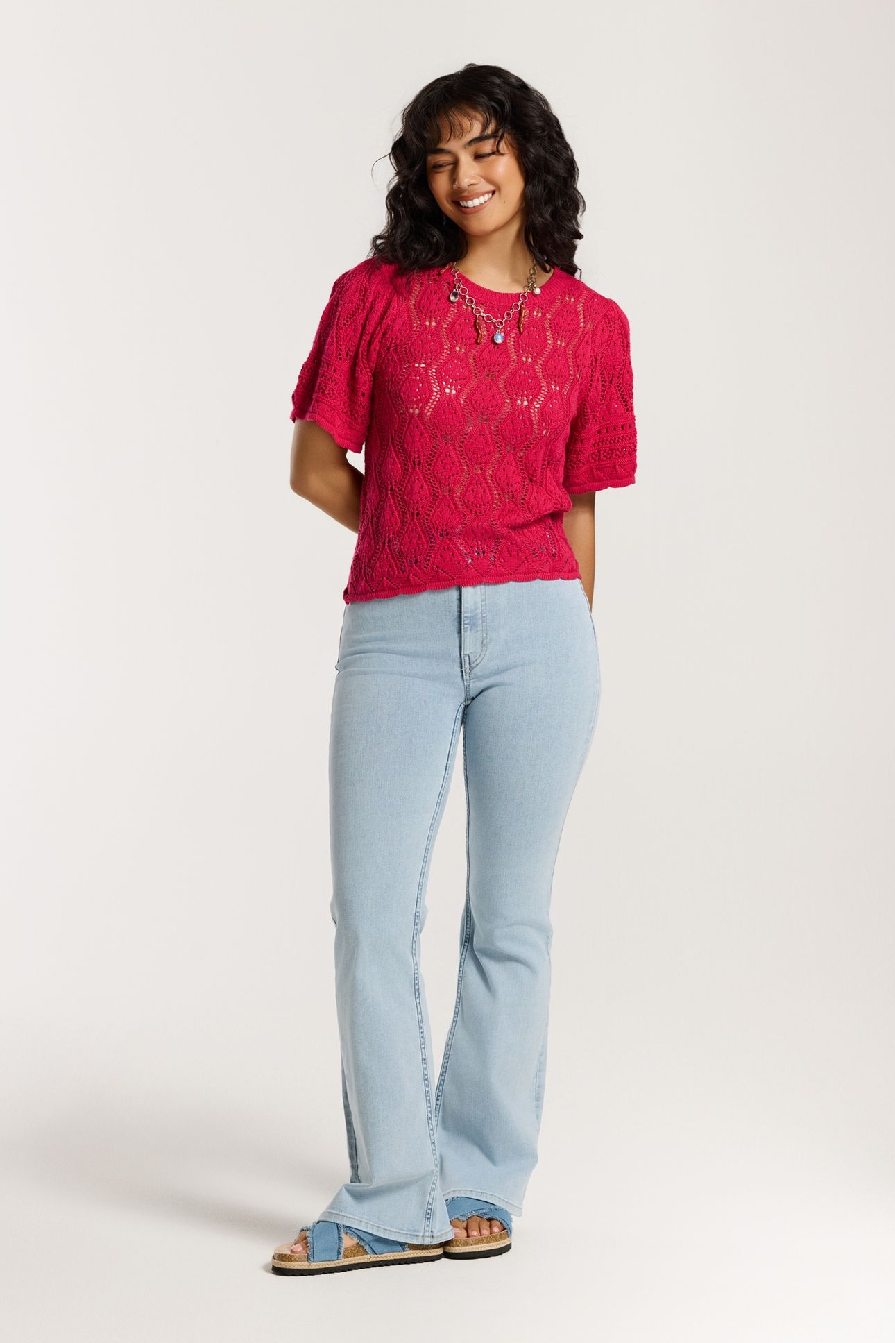 HANNAH SWEATER RED CERISE 1