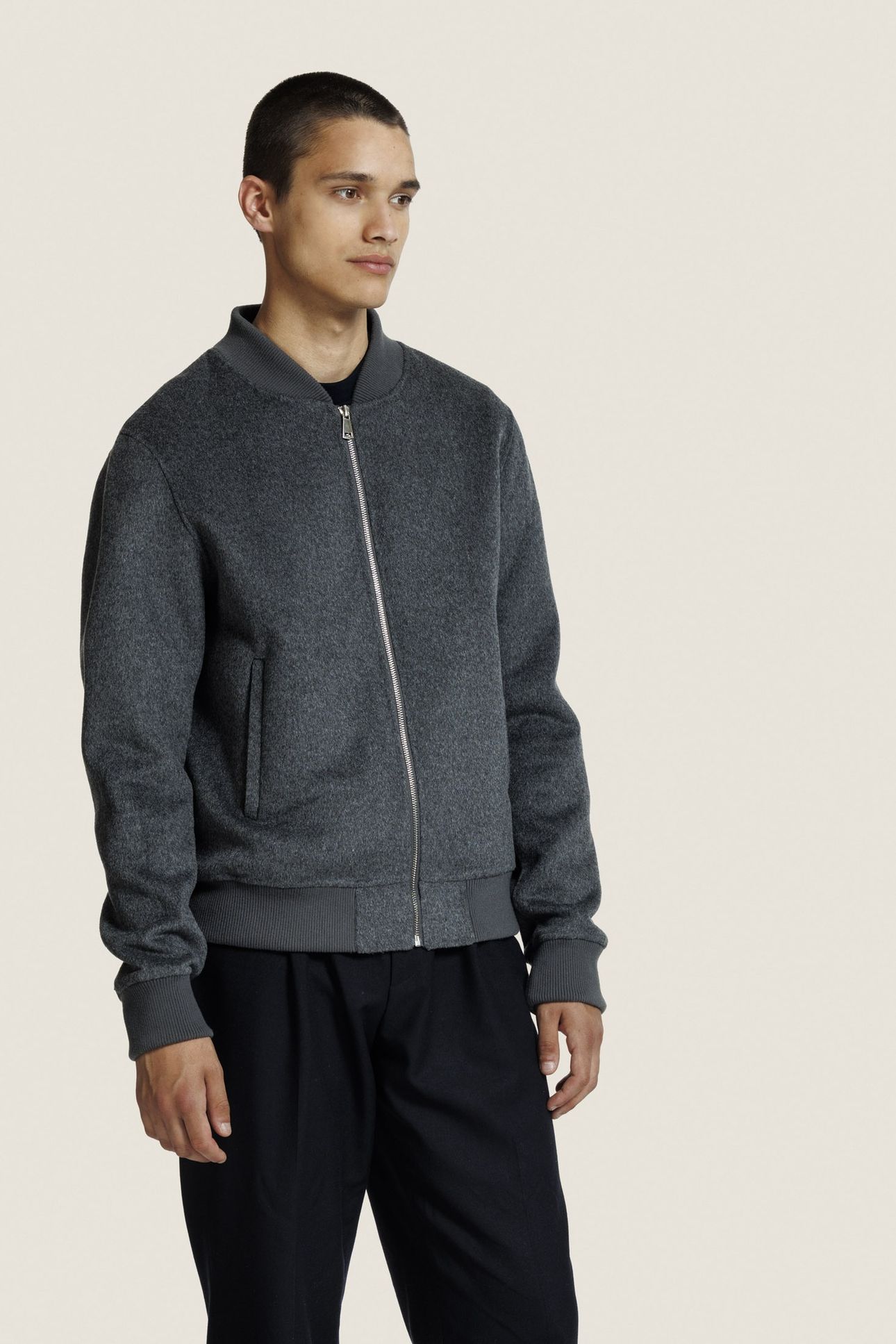 MICK JACKET D GREY MELANGE 1