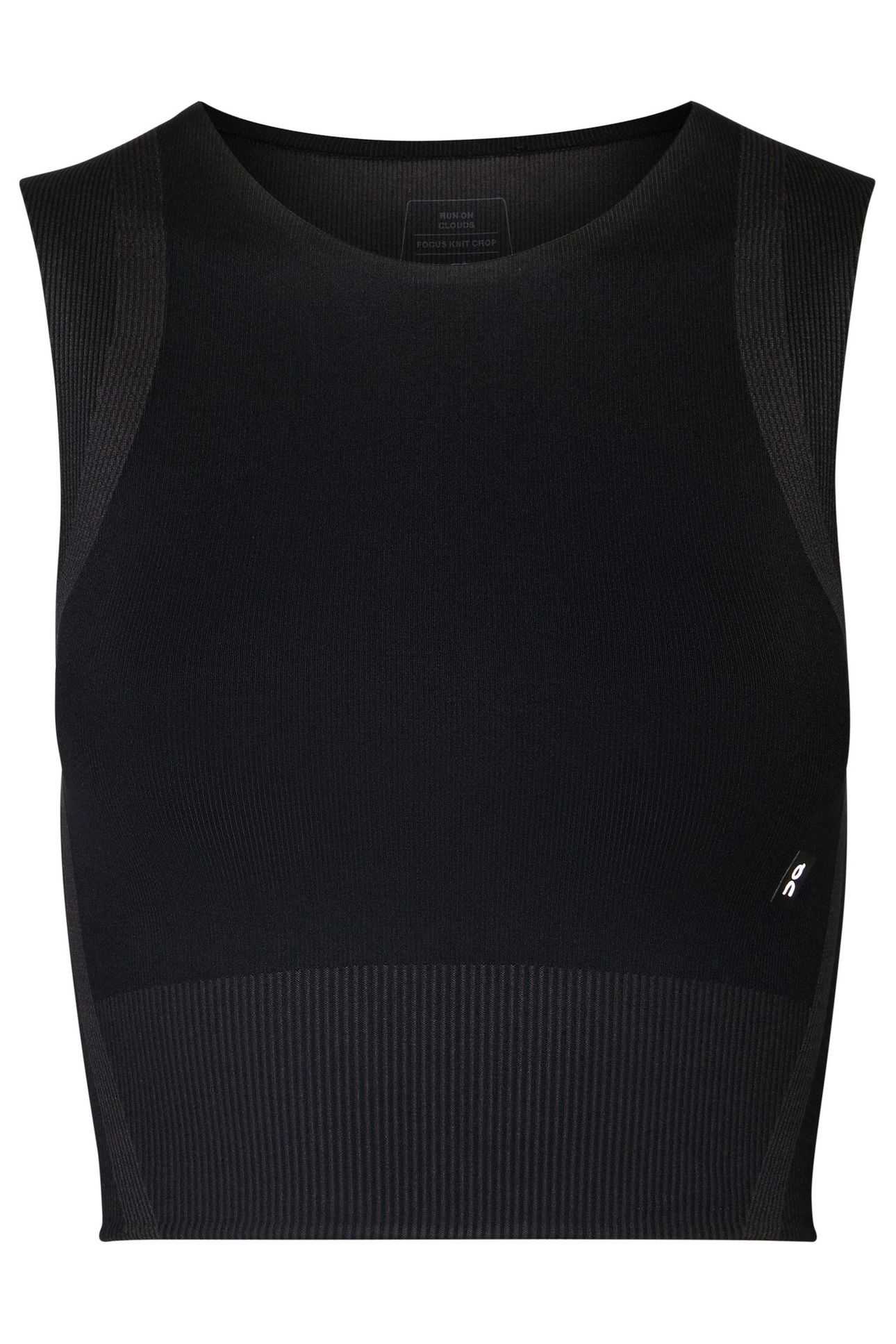 STUDIO KNIT CROP 1 W BLACK | ECLIPSE 7