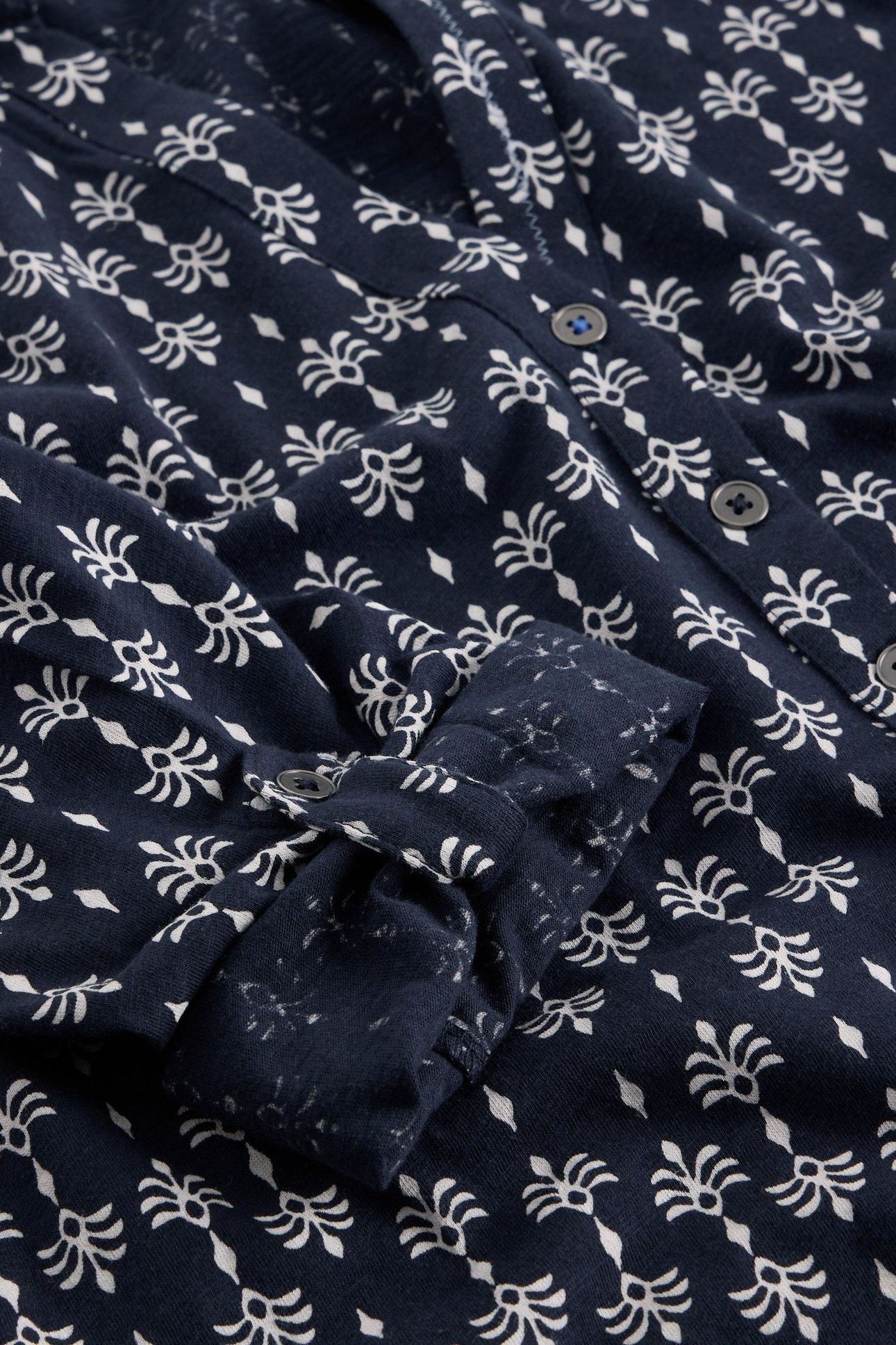 ANNIE JERSEY SHIRT NAVY PRINT 4