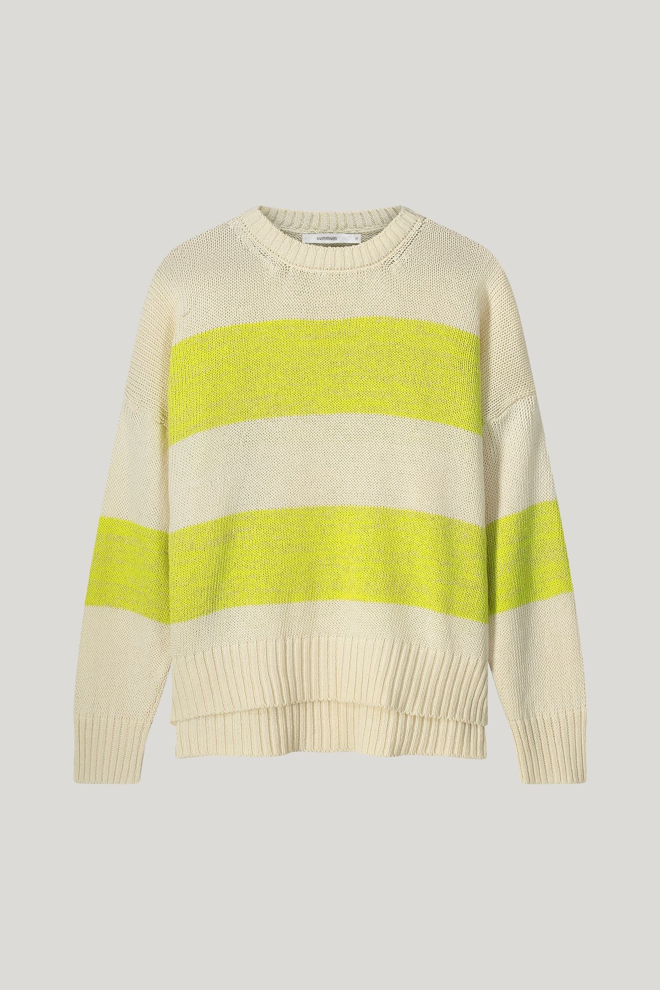 SWEATER COTTON ACRYLIC LUREX KNIT IVORY 3