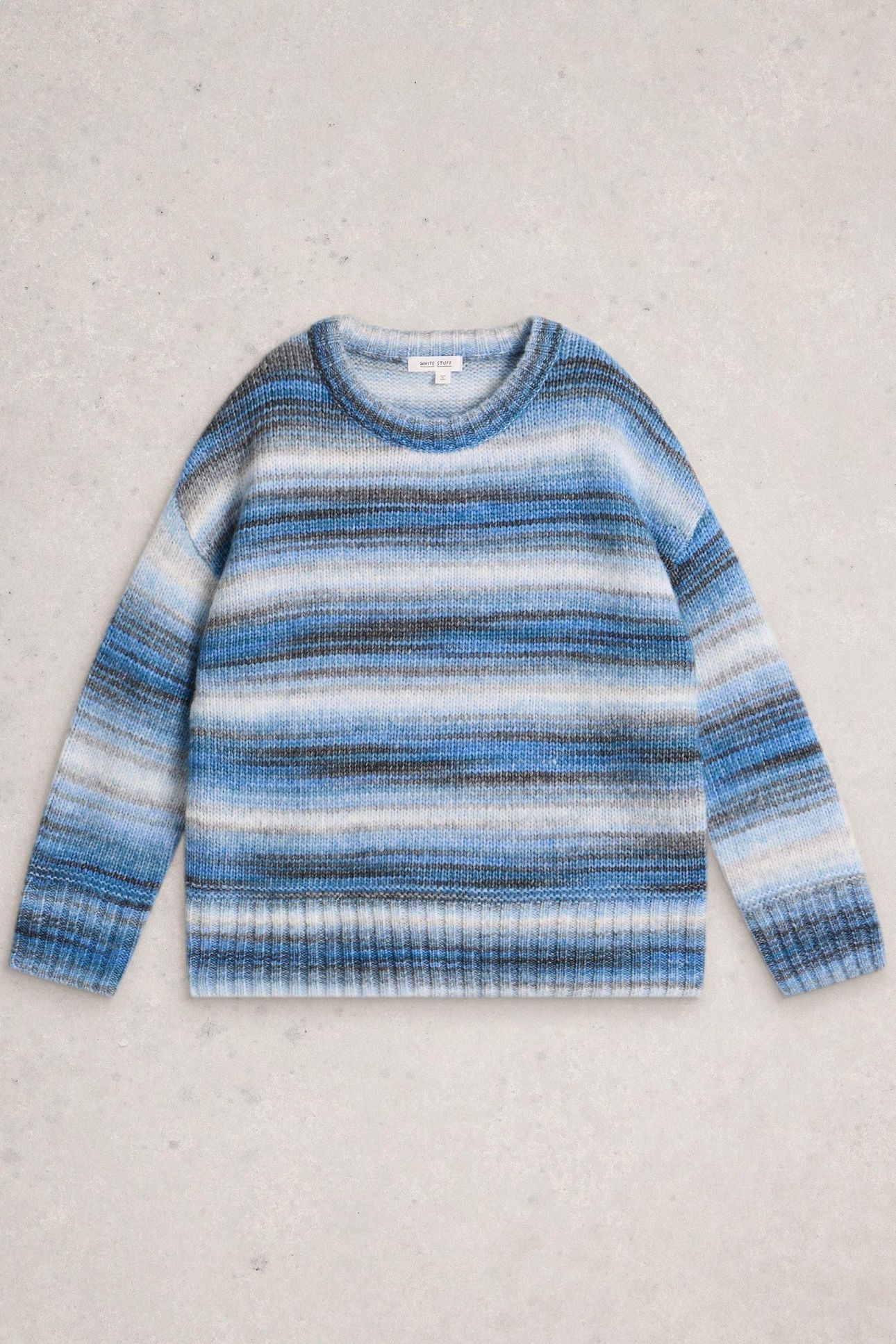 SABRINA SPACEDYE JUMPER BLUE MULTI 3